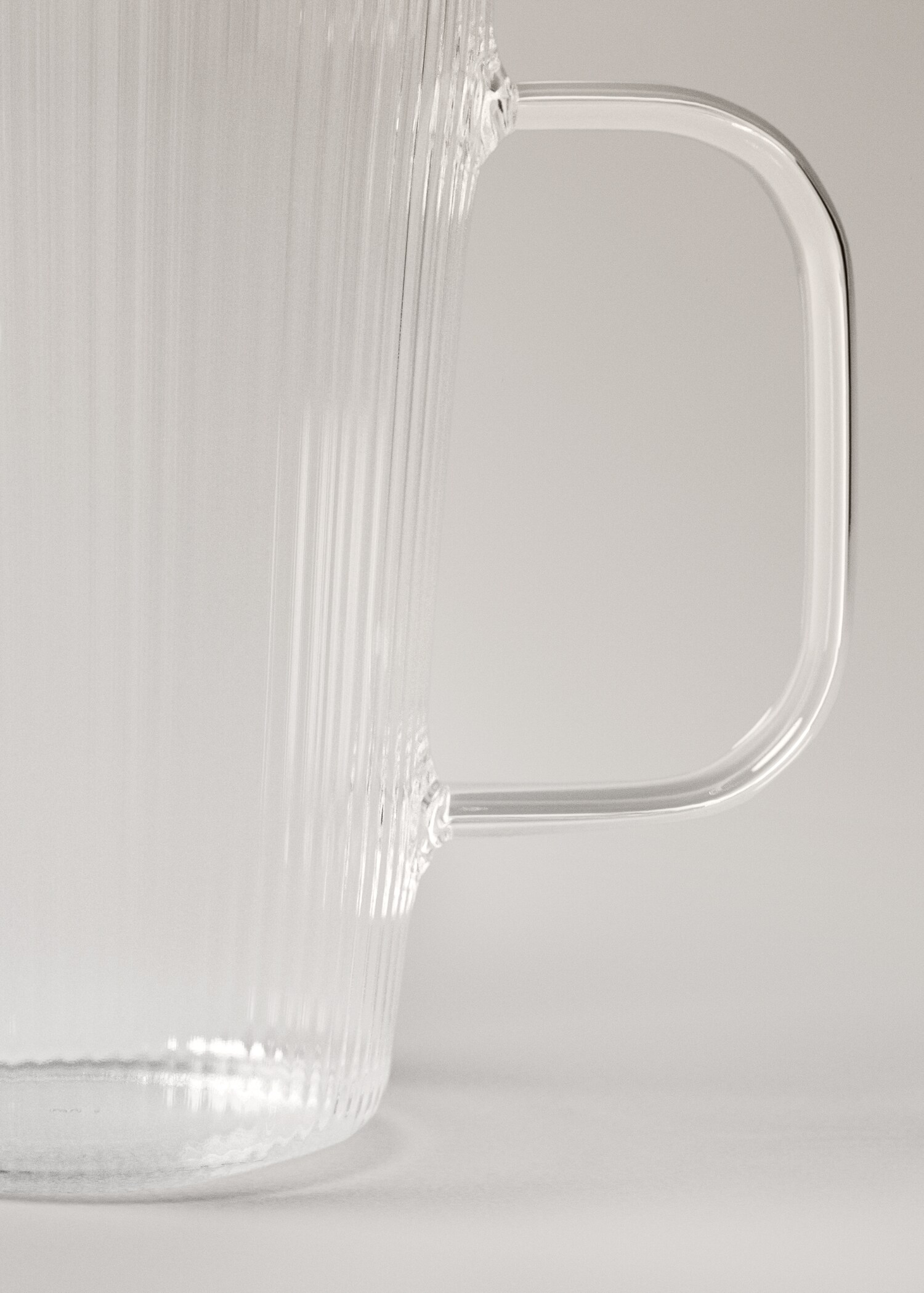 Borosilicate mug with embossed stripes - Λεπτομέρεια του προϊόντος 1