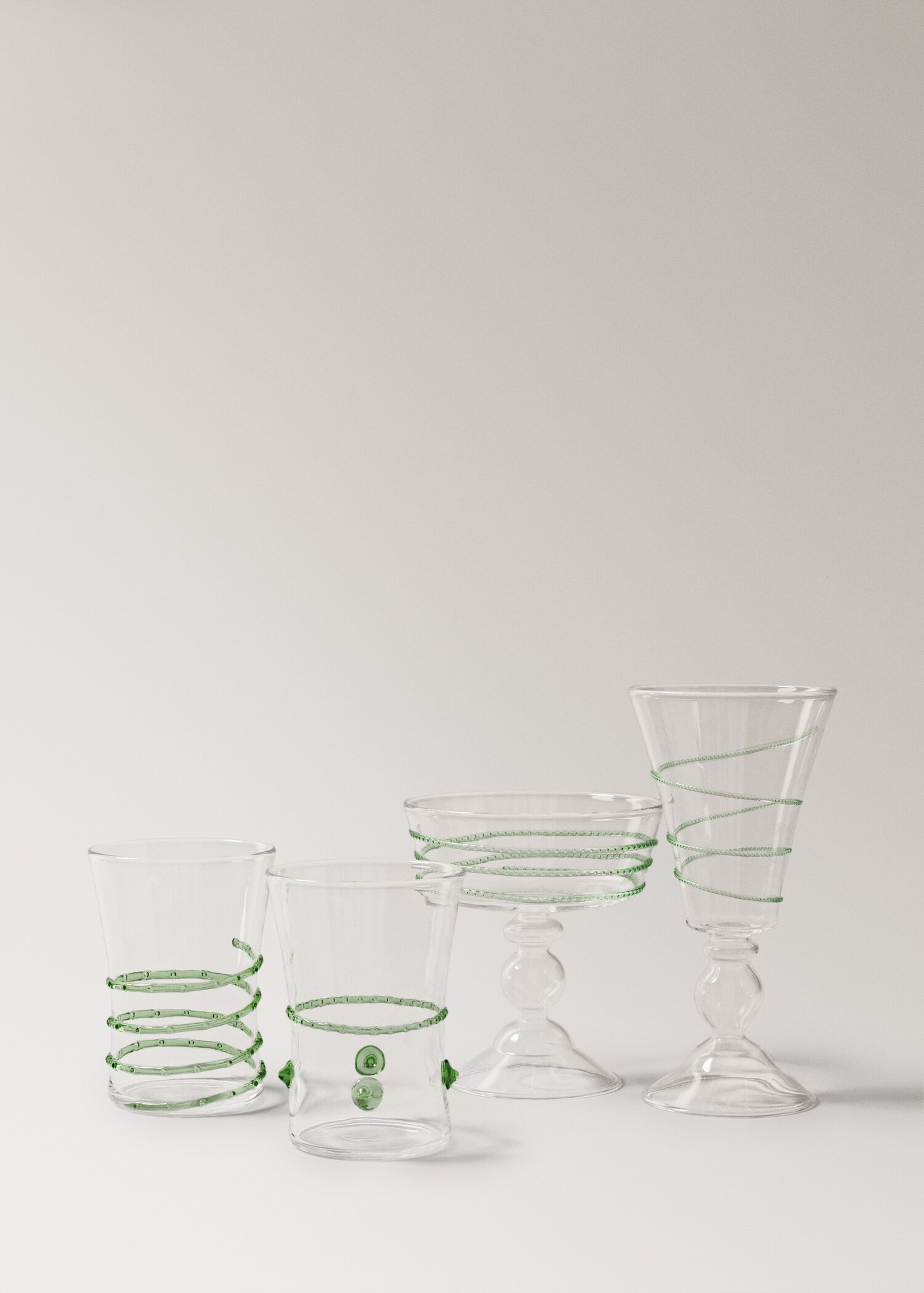 Spiral relief borosilicate glass - Details of the article 3