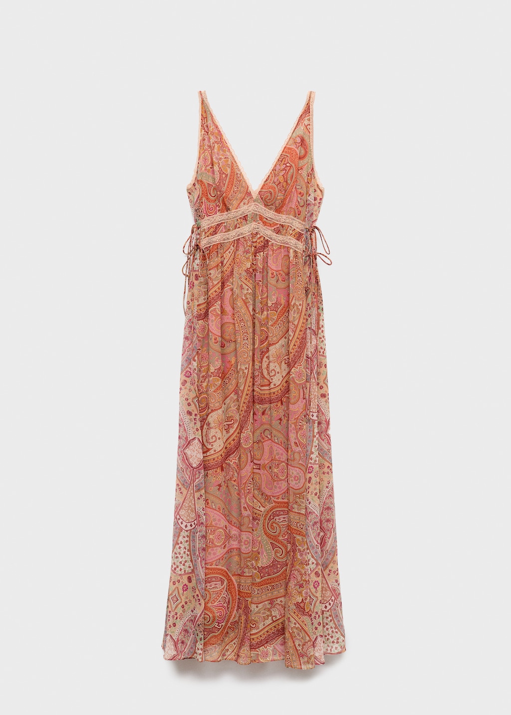 white flowy beach dress Liliana White Ruffle Beach Maxi DressLong Sleeve, Breezy Fit