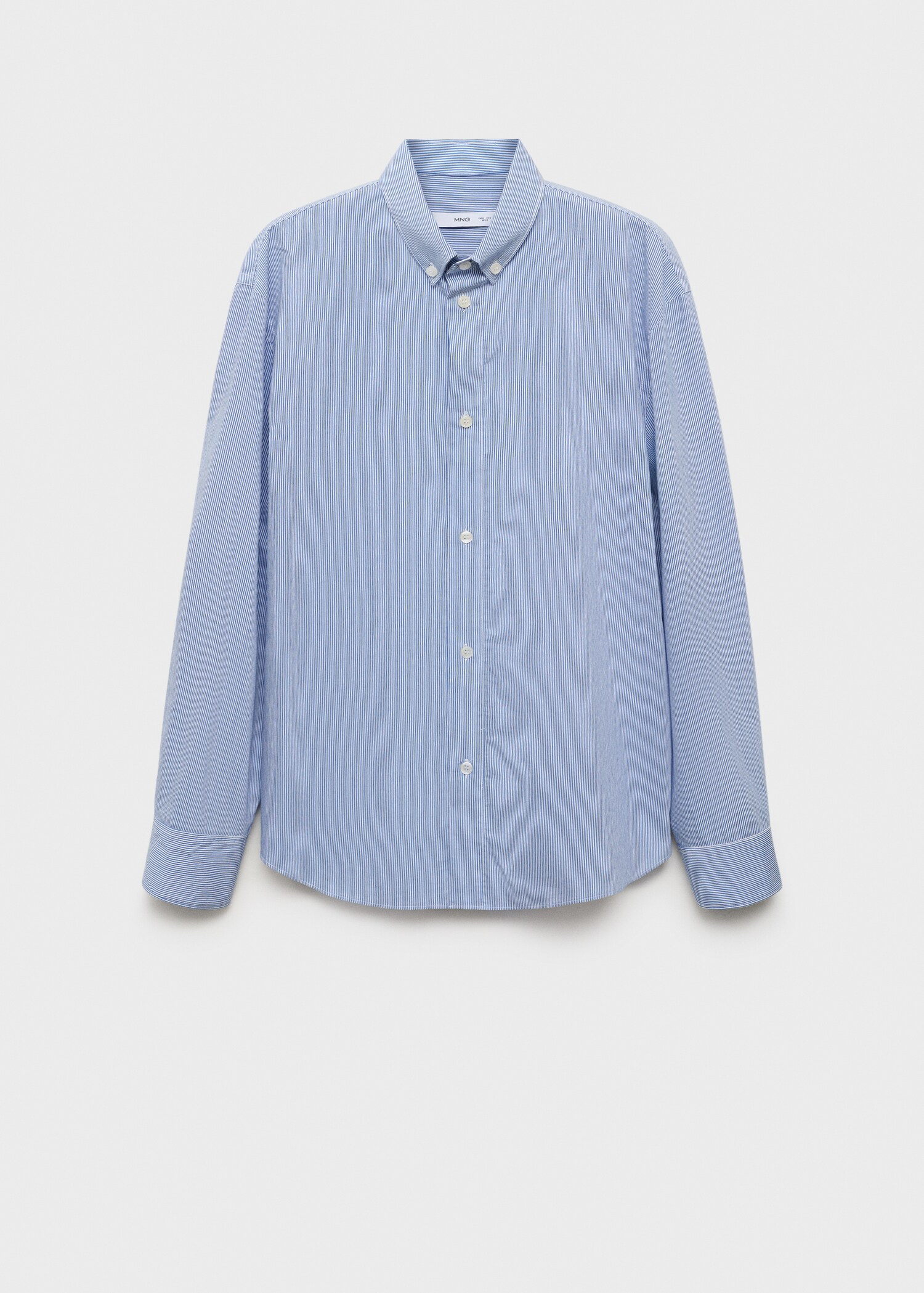 Regular fit striped cotton shirt - Article without model