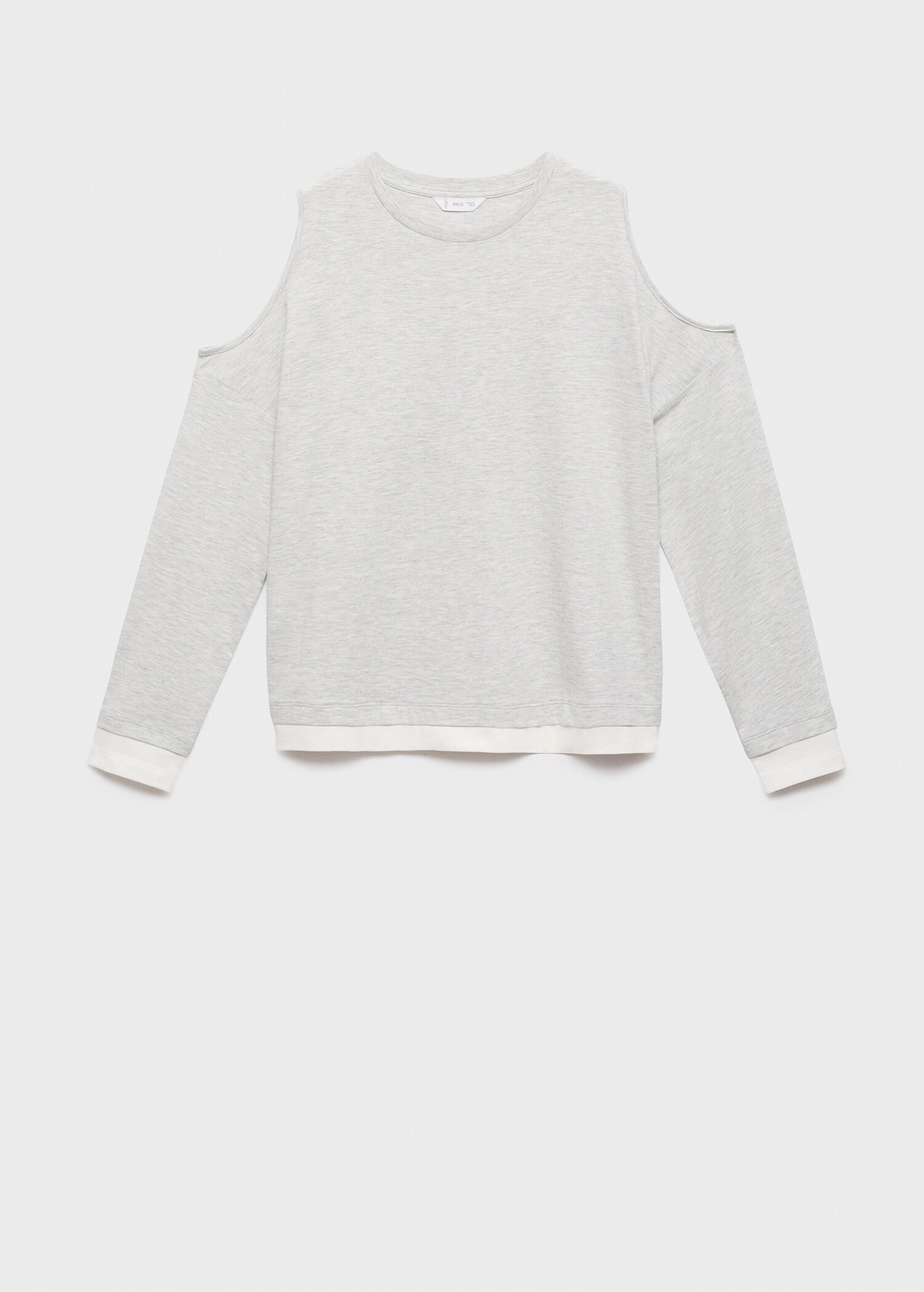 Cotton t-shirt with cut-out - Article without model