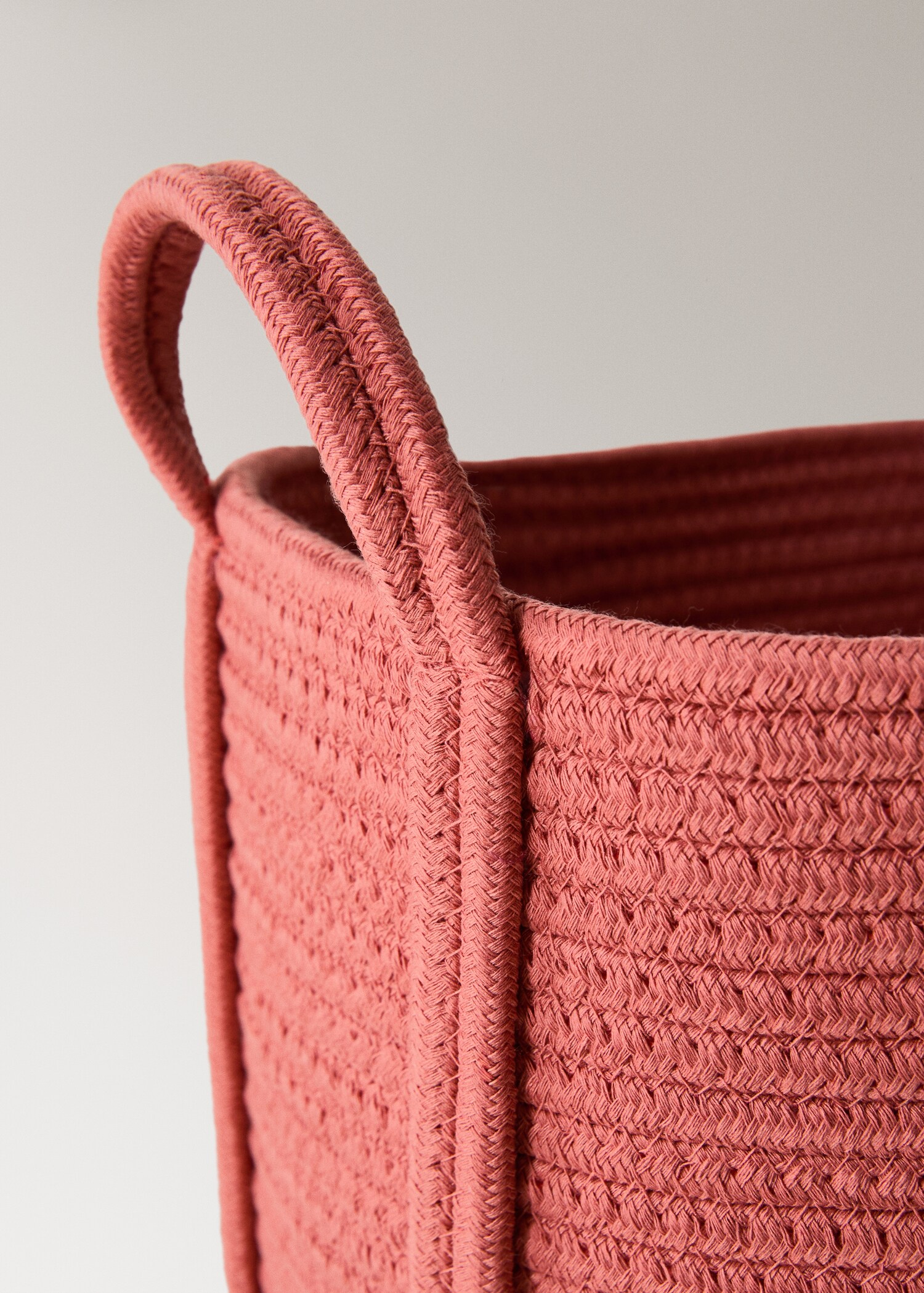 Large children's cotton basket with handles - Details of the article 2