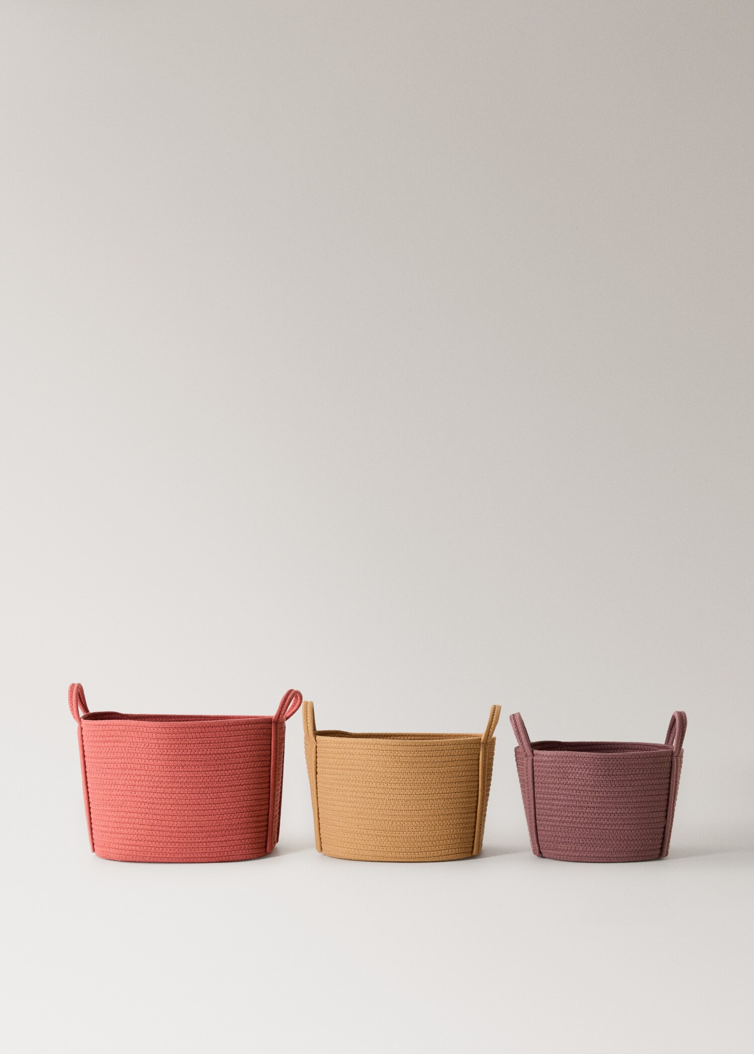 Large children's cotton basket with handles - Details of the article 4