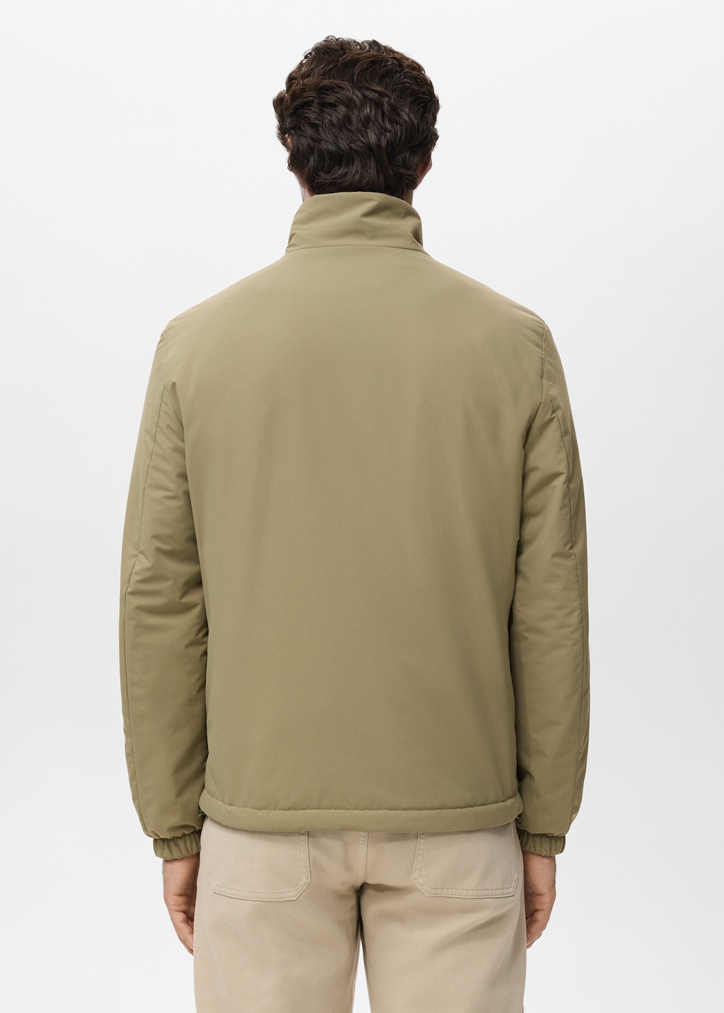 reversible quilted water-repellent jacket