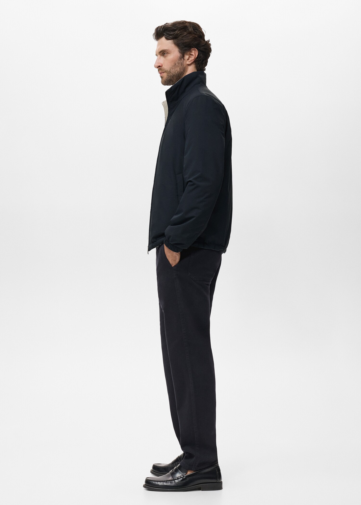Reversible quilted water-repellent reversible jacket - Details of the article 2