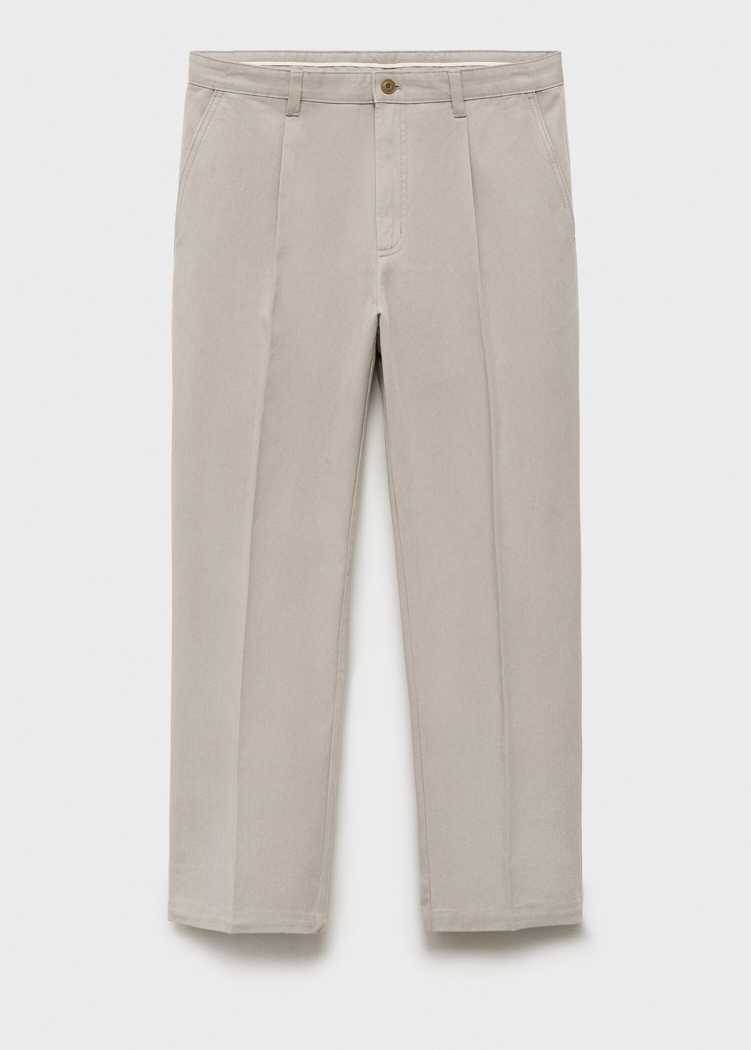 Pantalón recto pinzas algodón - Artículo sin modelo