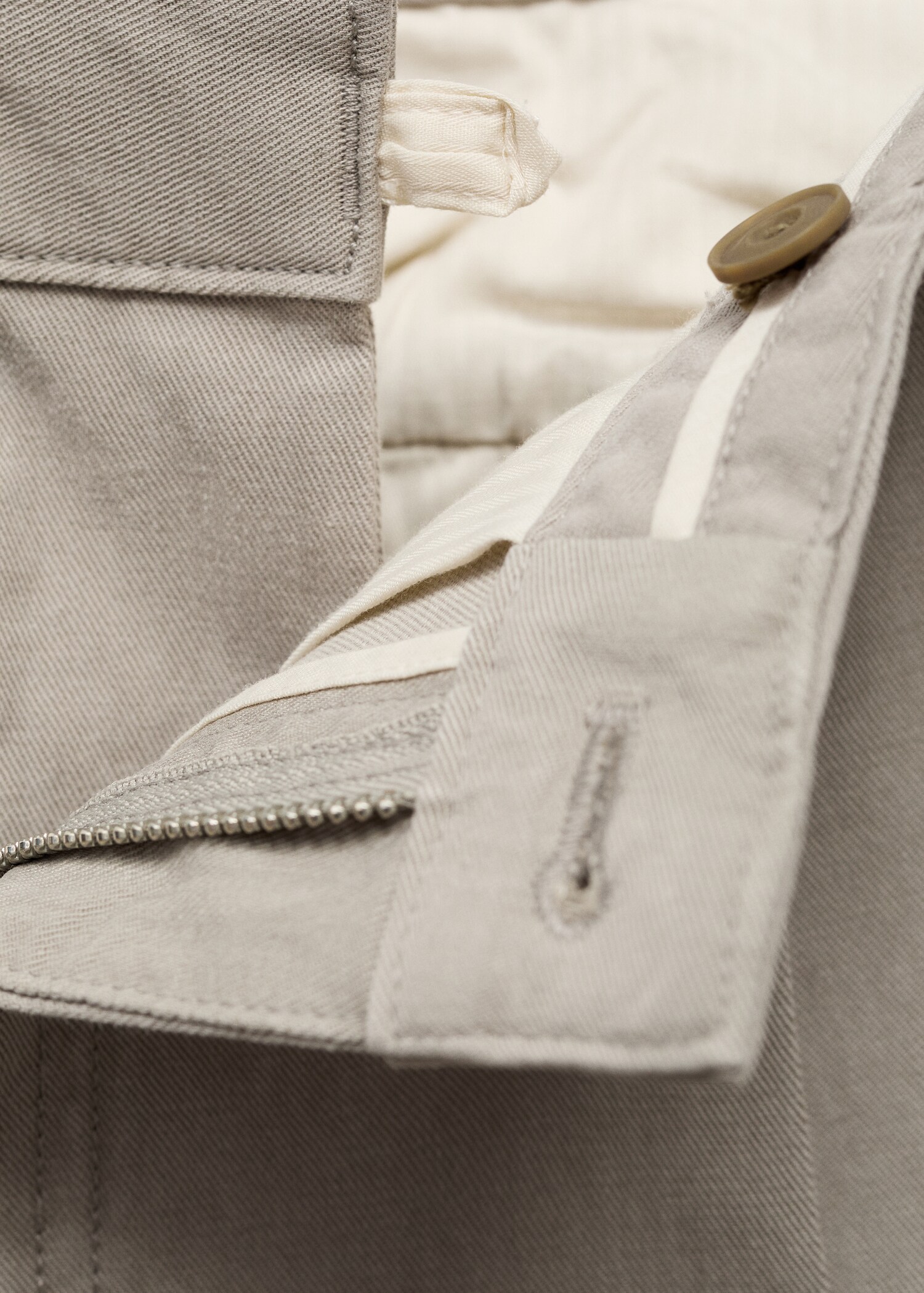 Pantalón recto pinzas algodón - Detalle del artículo 0
