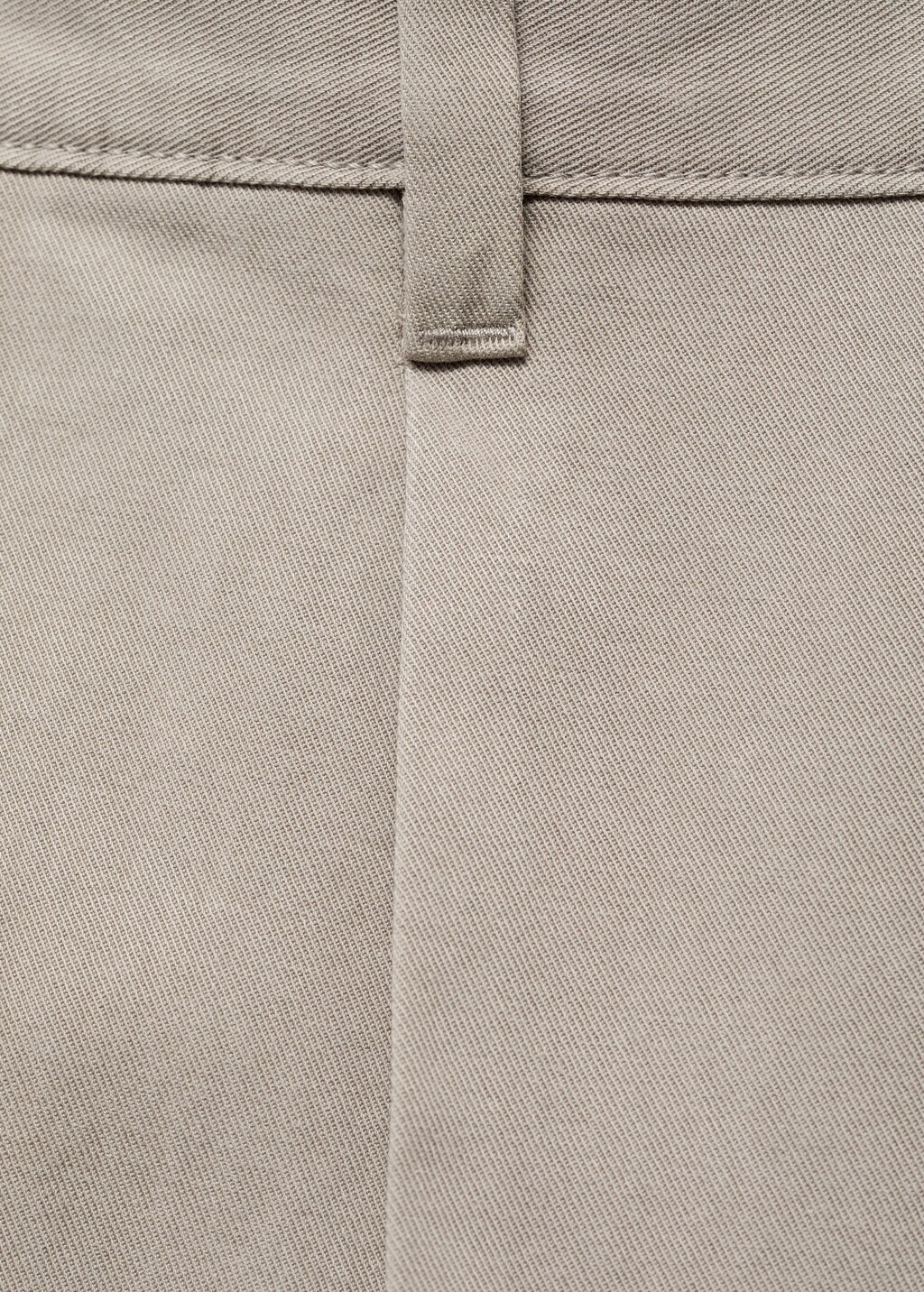 Cotton and lyocell straight-leg pleated pants