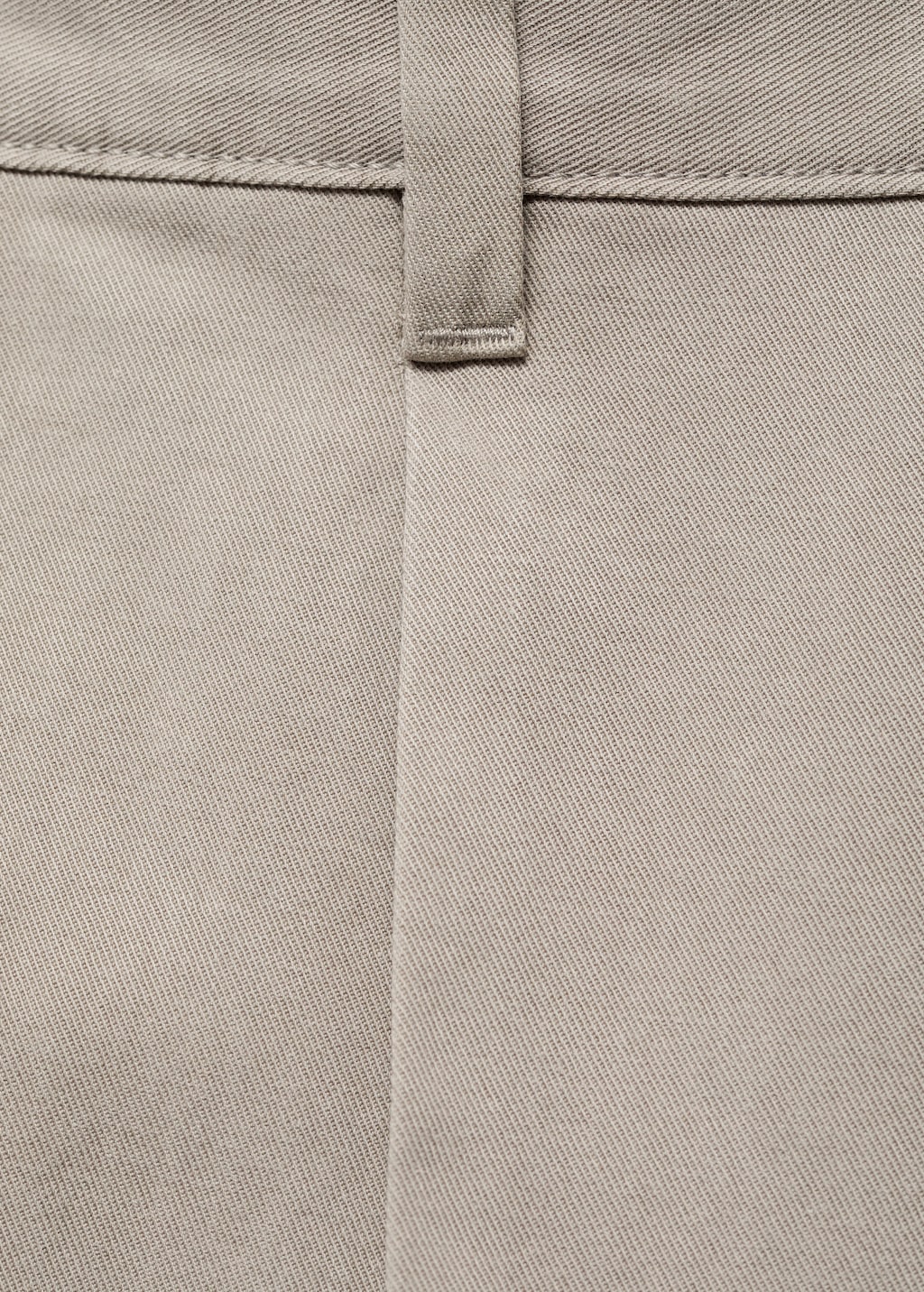 Cotton and lyocell straight-leg pleated pants