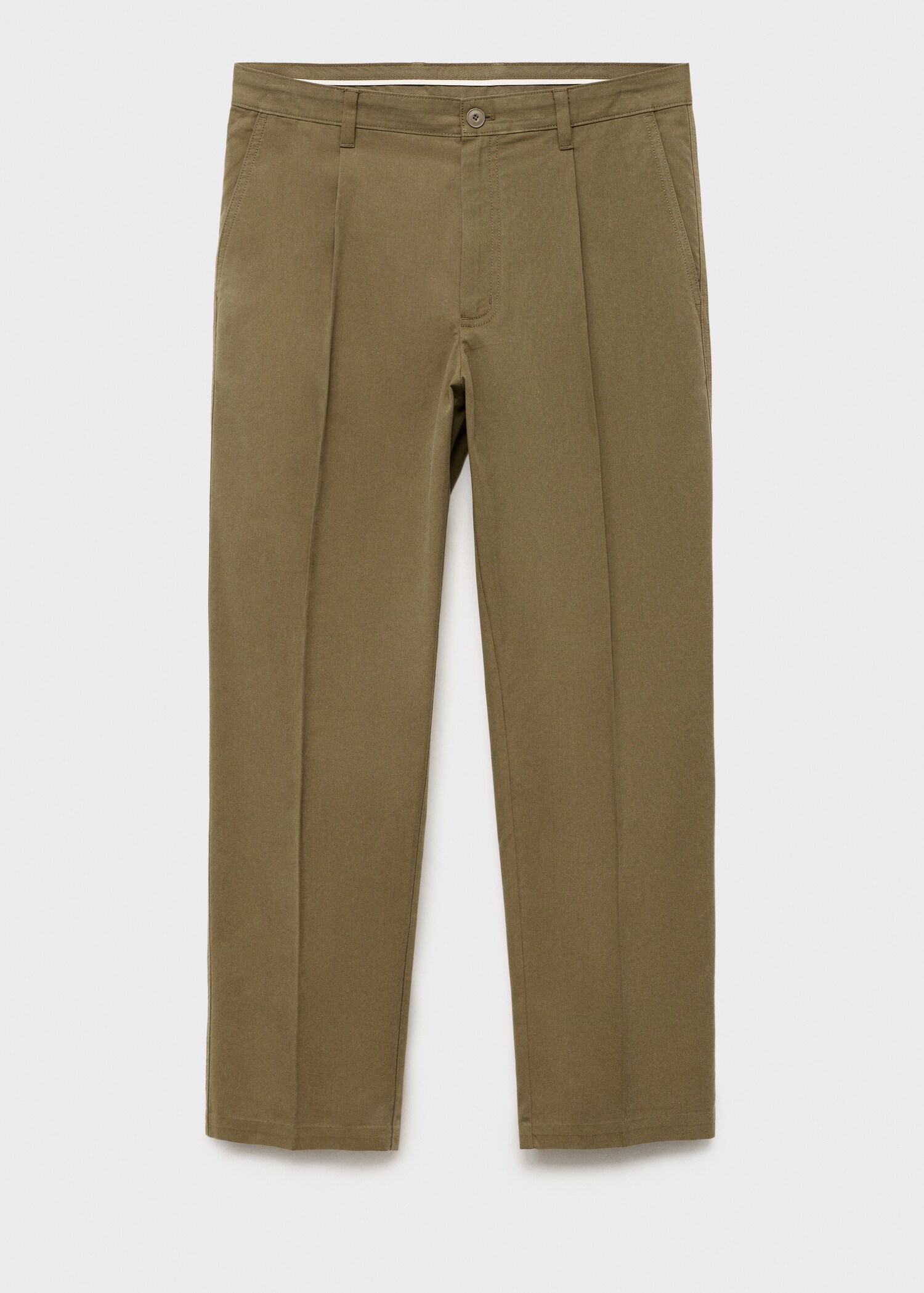Pantalón recto pinzas algodón - Artículo sin modelo