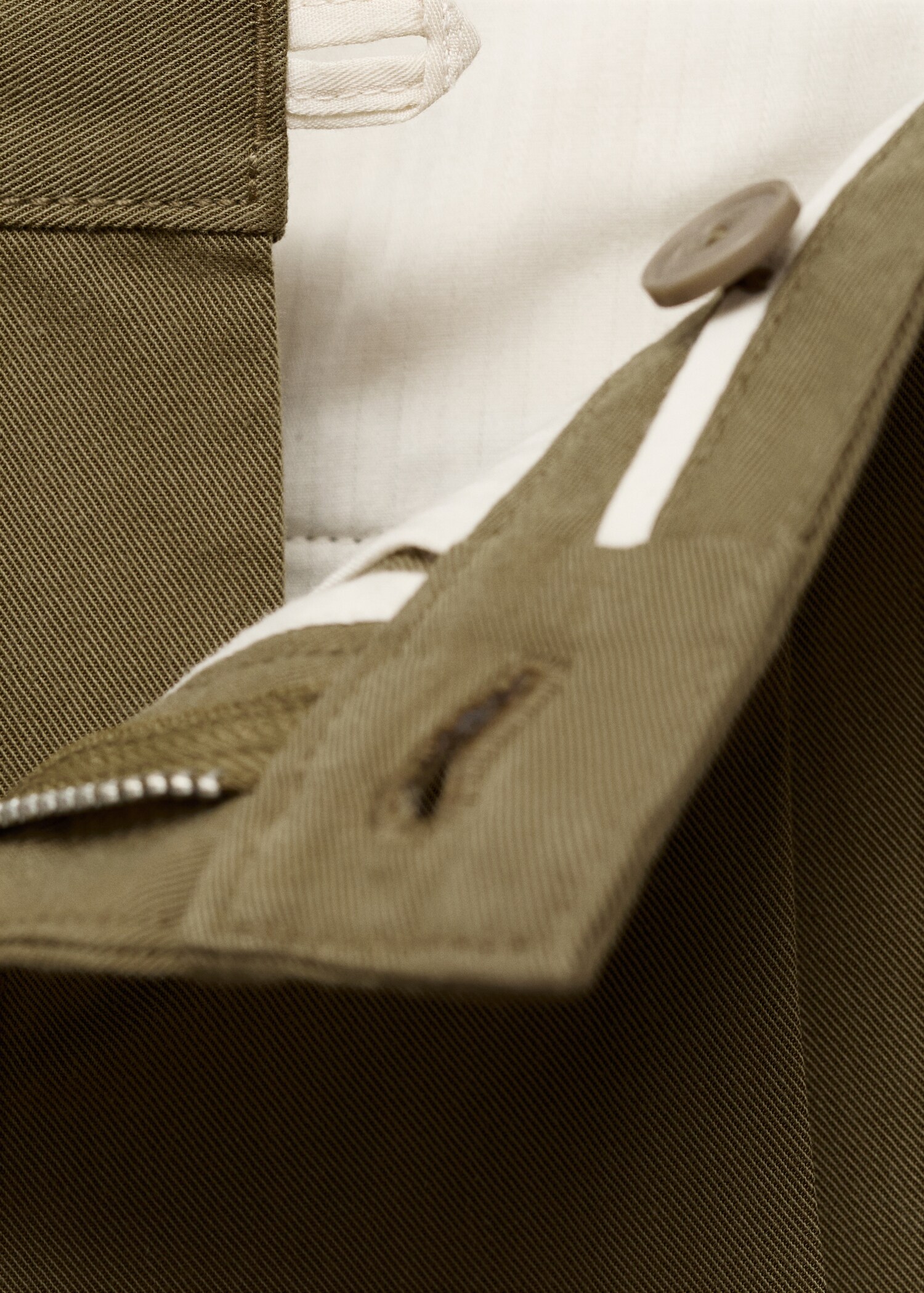Pantalón recto pinzas algodón - Detalle del artículo 0