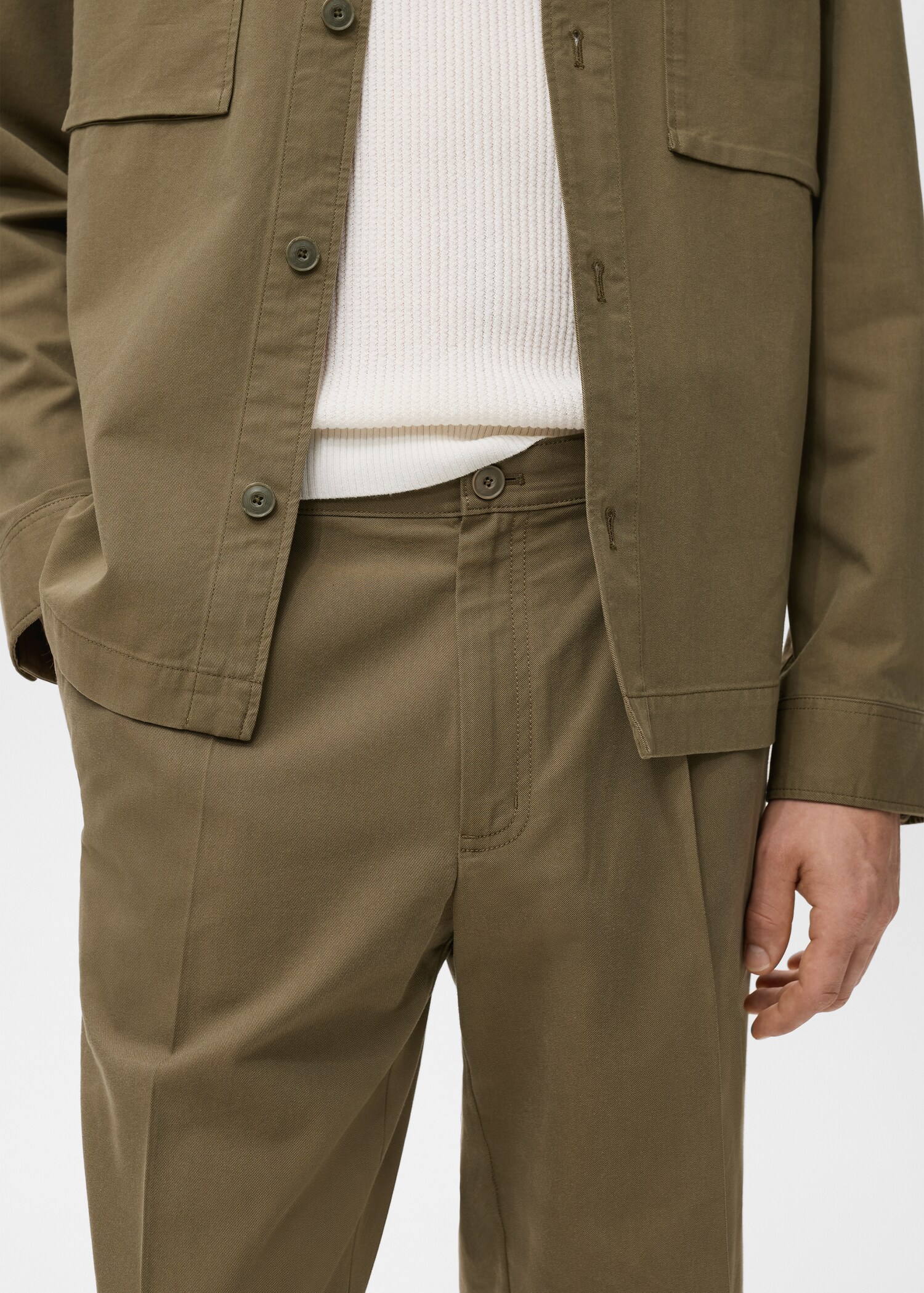 Pantalón recto pinzas algodón - Detalle del artículo 6