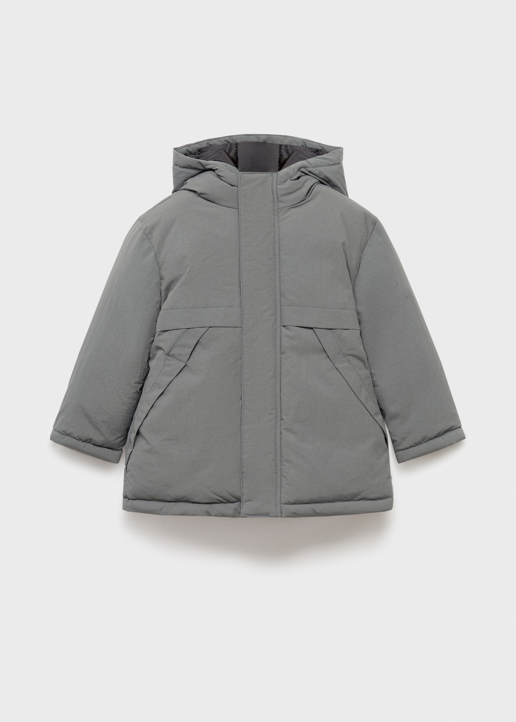 Hood puffer coat