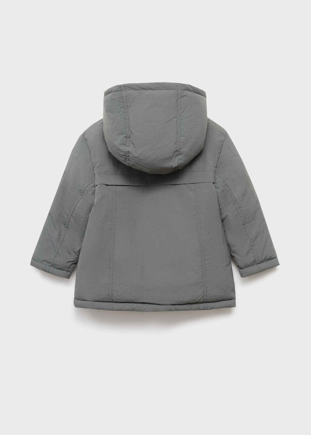 Hood puffer coat