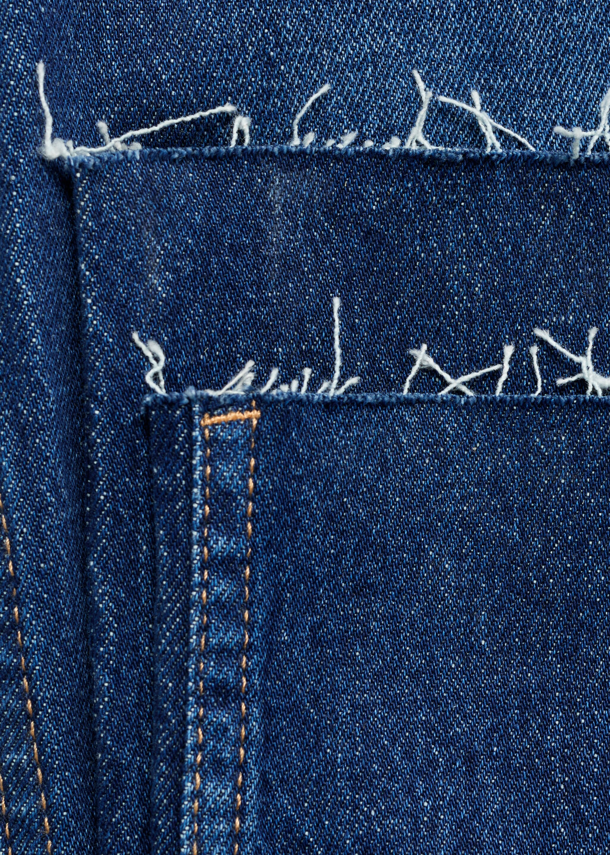 Wide-leg maternity jeans - Details of the article 0, Dark Blue. Ref: 17015148-00.