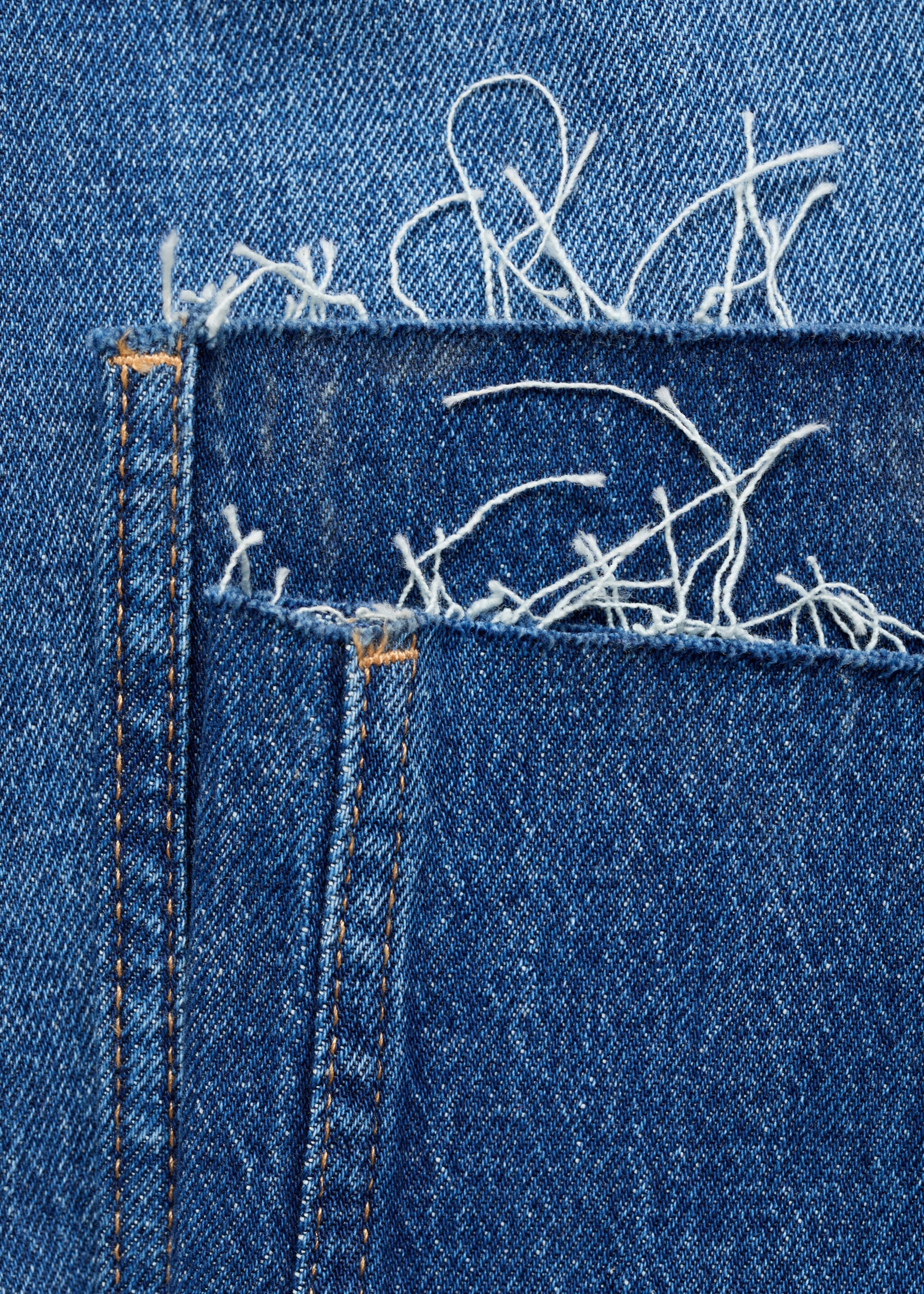 Wide-leg maternity jeans - Details of the article 0, Medium Blue. Ref: 17015154-00.