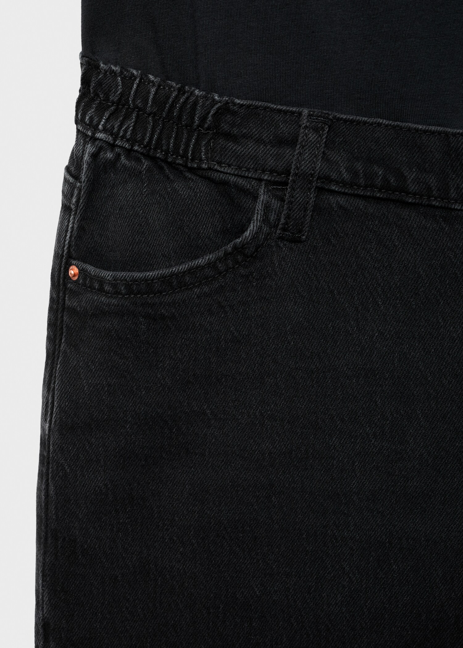 Wide-leg maternity jeans - Details of the article 0