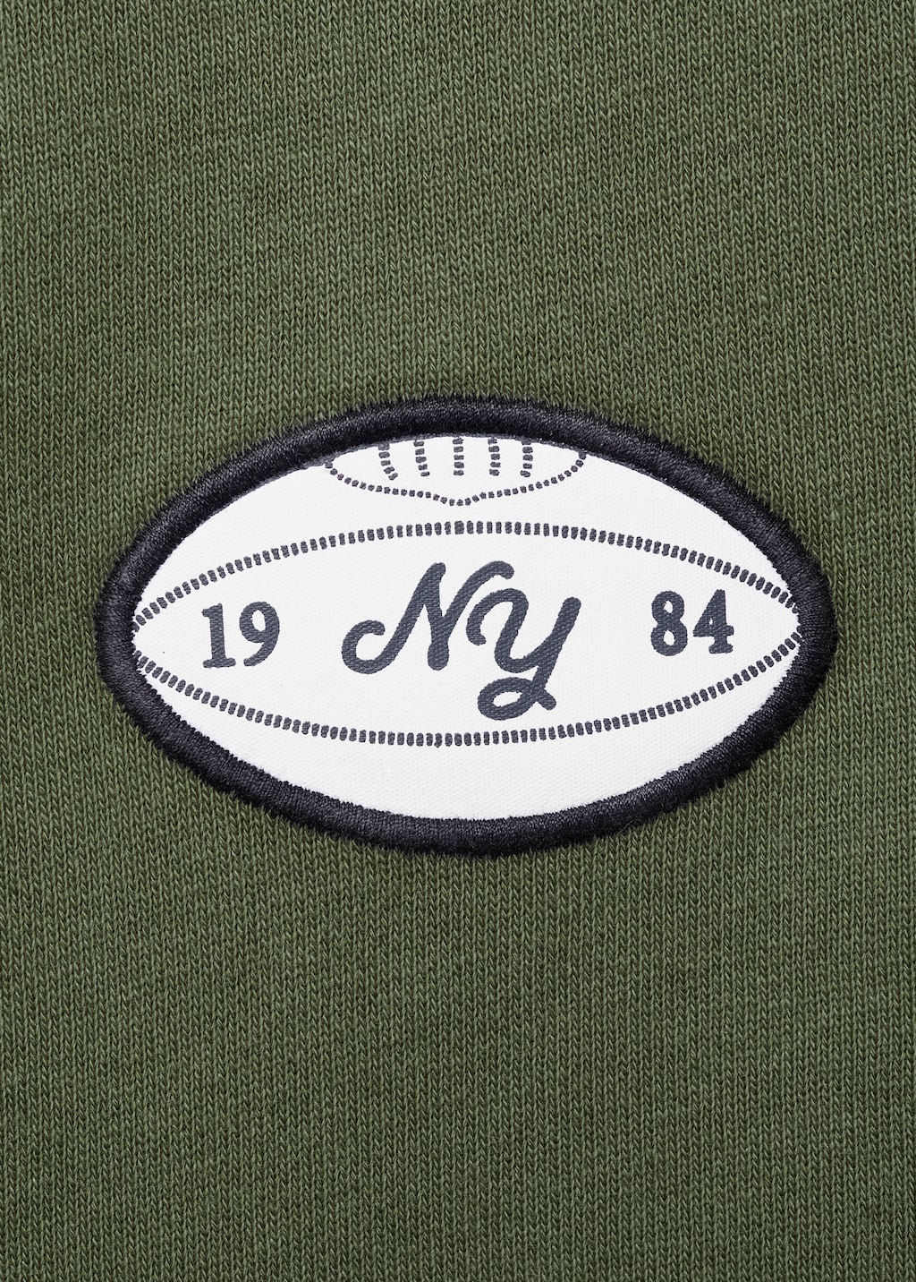 Printed embroidered sweatshirt