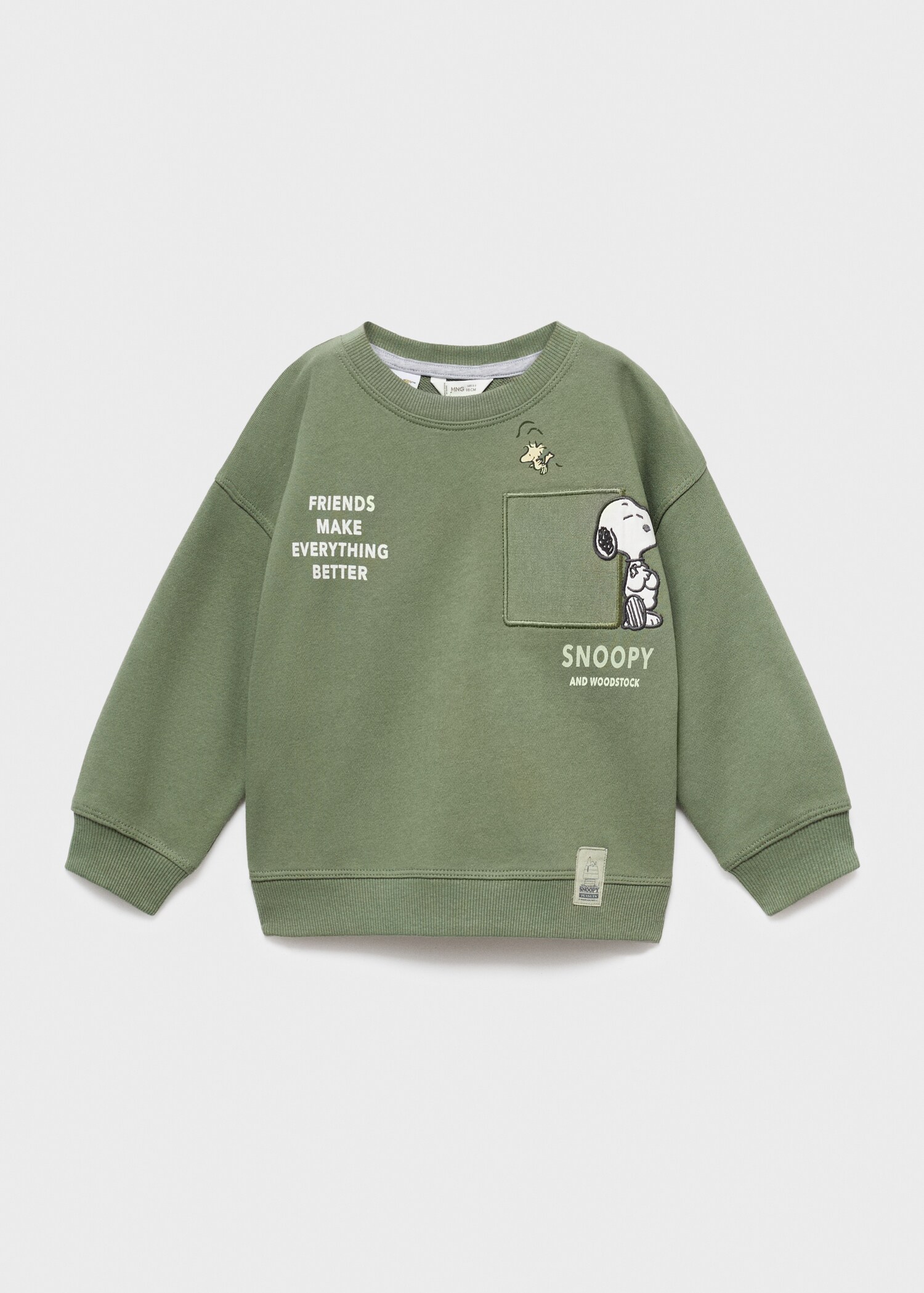 Embroidered Snoopy sweatshirt - Article without model