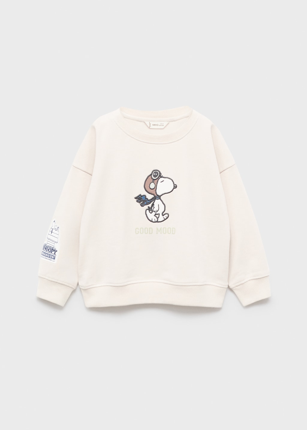 DWE 【スヌーピー】 Embroidered Snoopy sweatshirt - Kids | MANGO USA