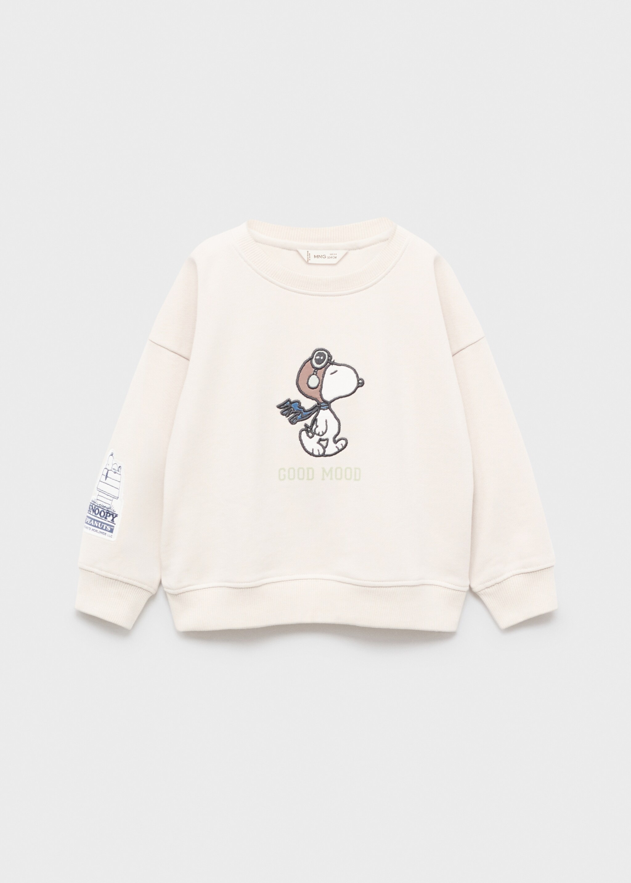 Sudadera Snoopy bordada - Artículo sin modelo, Gris hielo. Ref: 17015159-00.