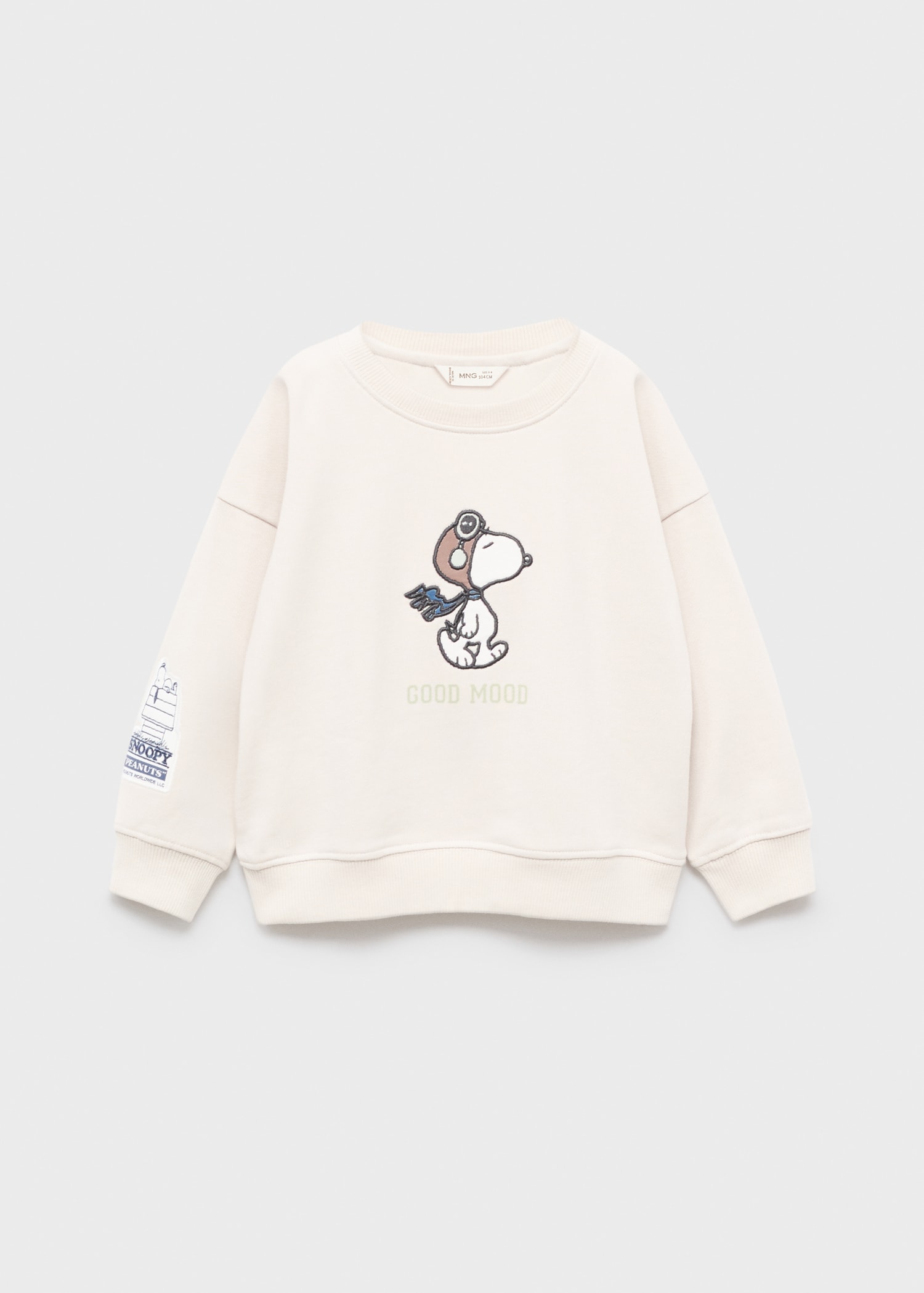 Embroidered Snoopy sweatshirt MANGO Chad - Main Image