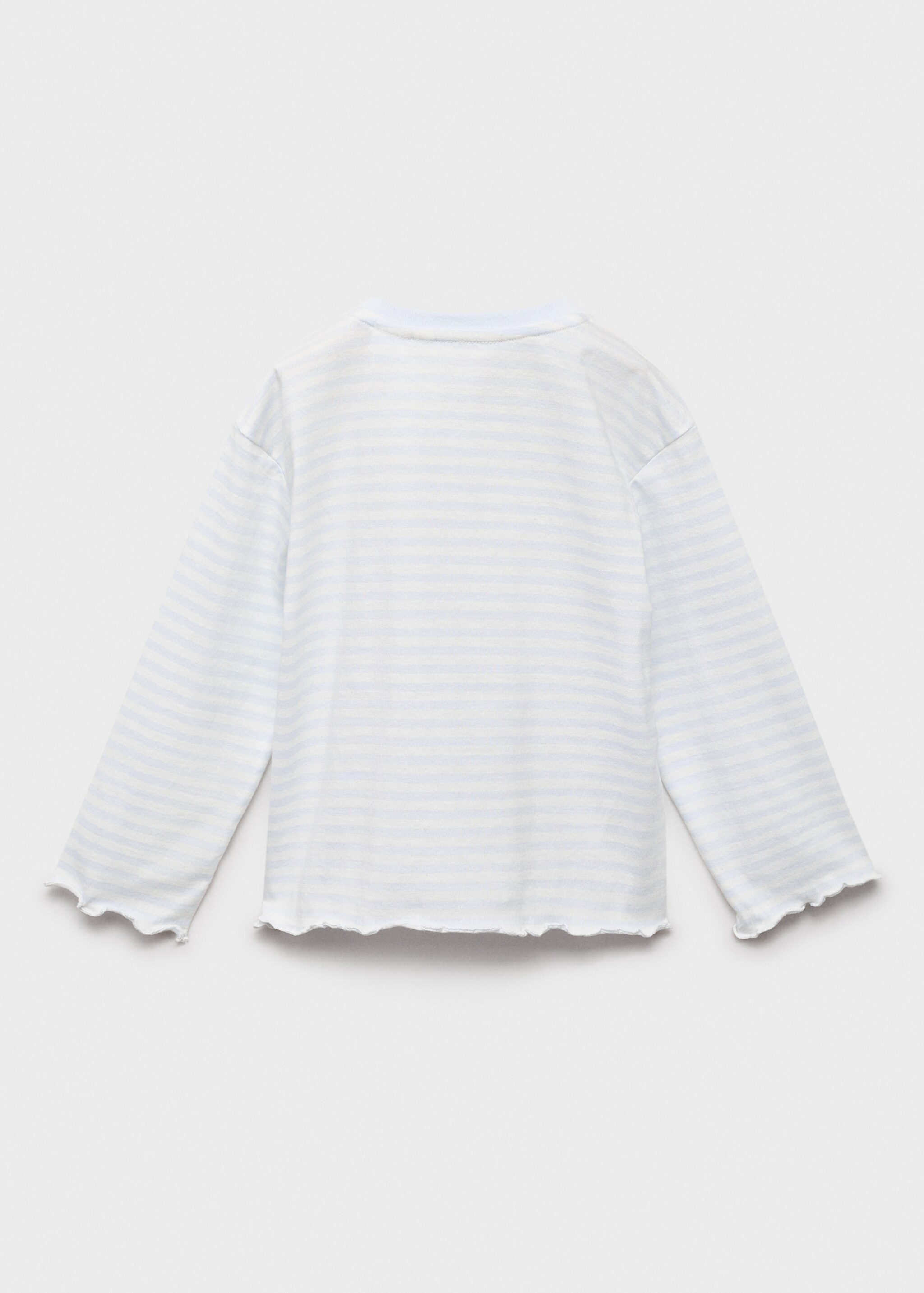 Striped cotton T-shirt - Reverse of the article