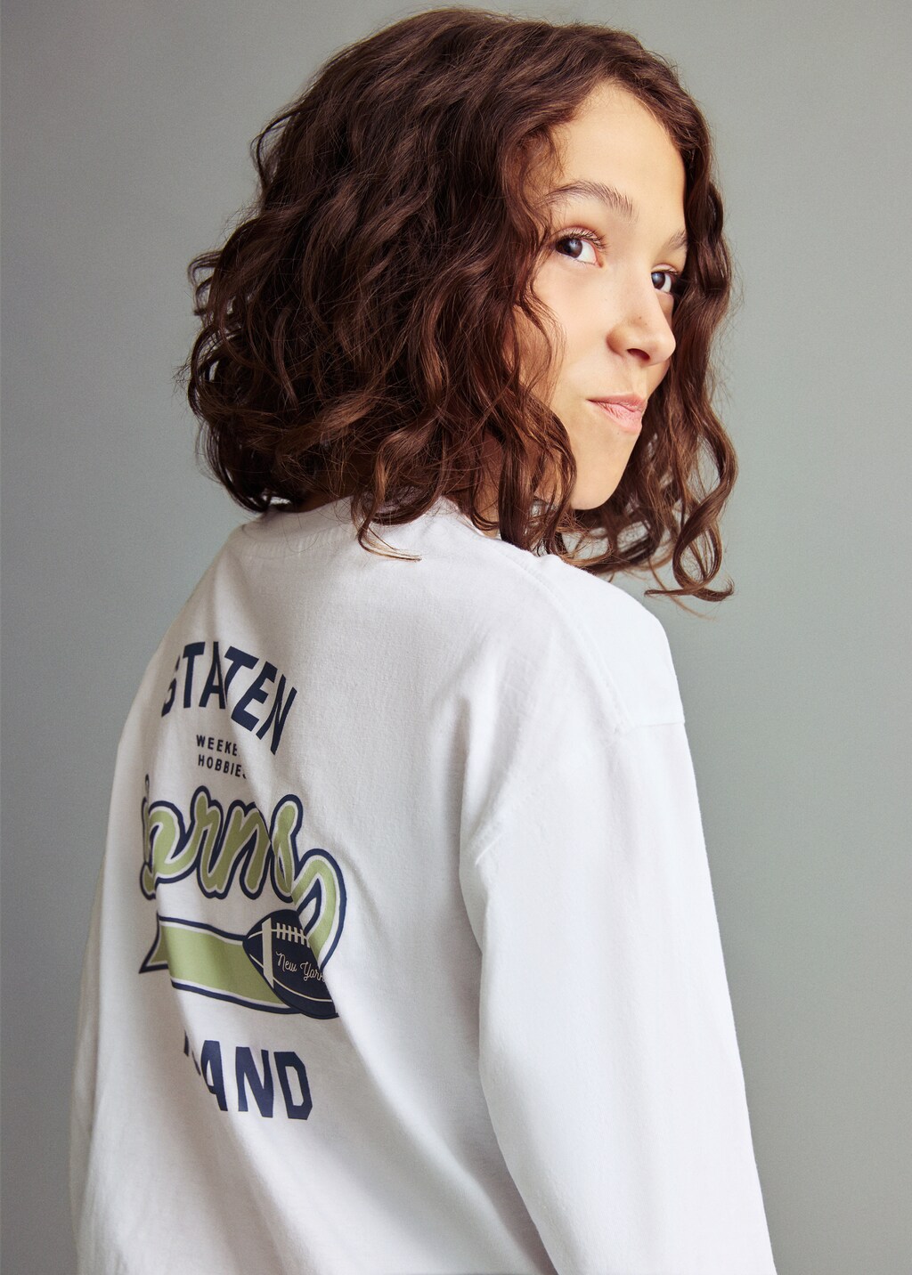 Printed long sleeve t-shirt