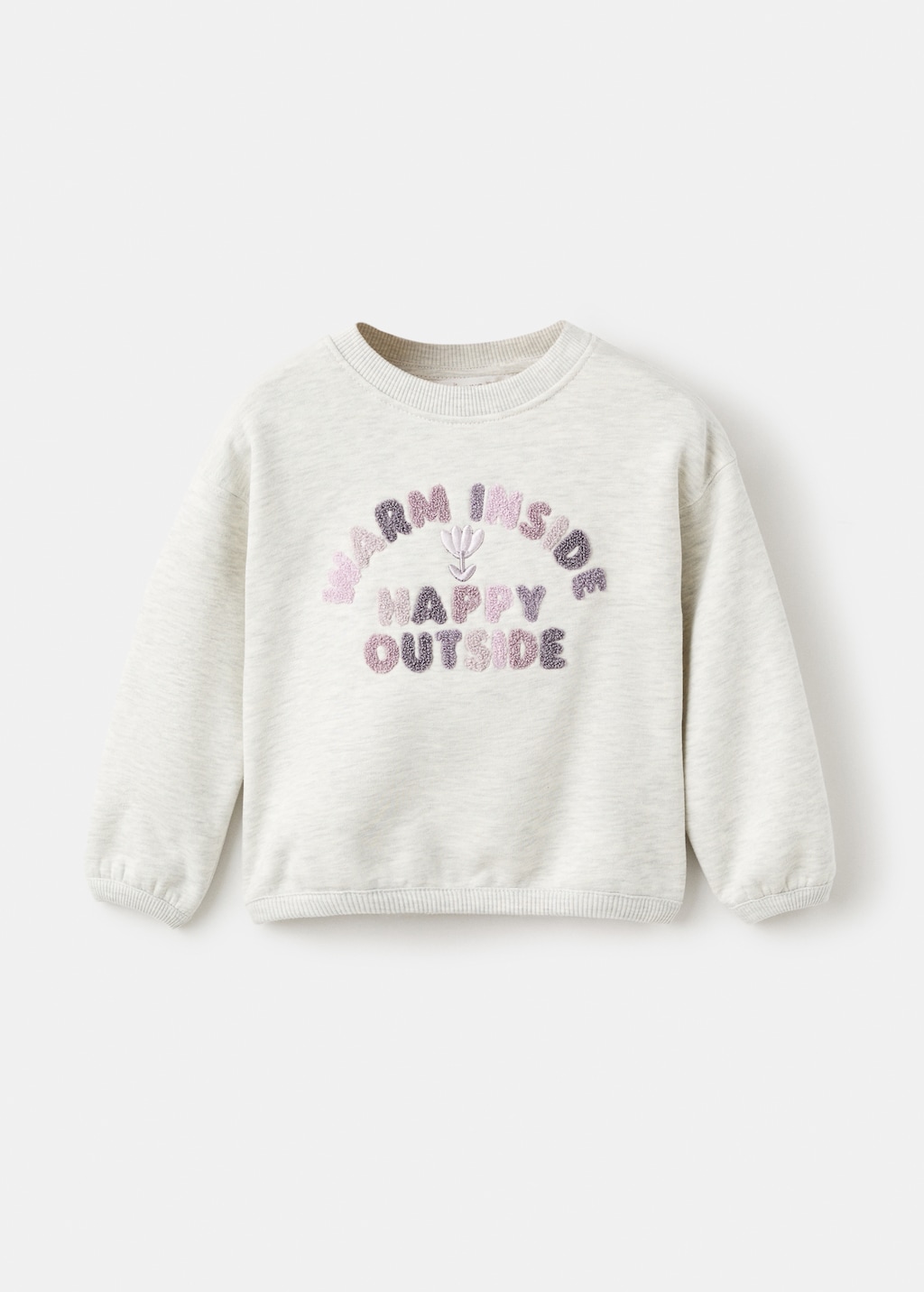 Floral embroidered sweatshirt