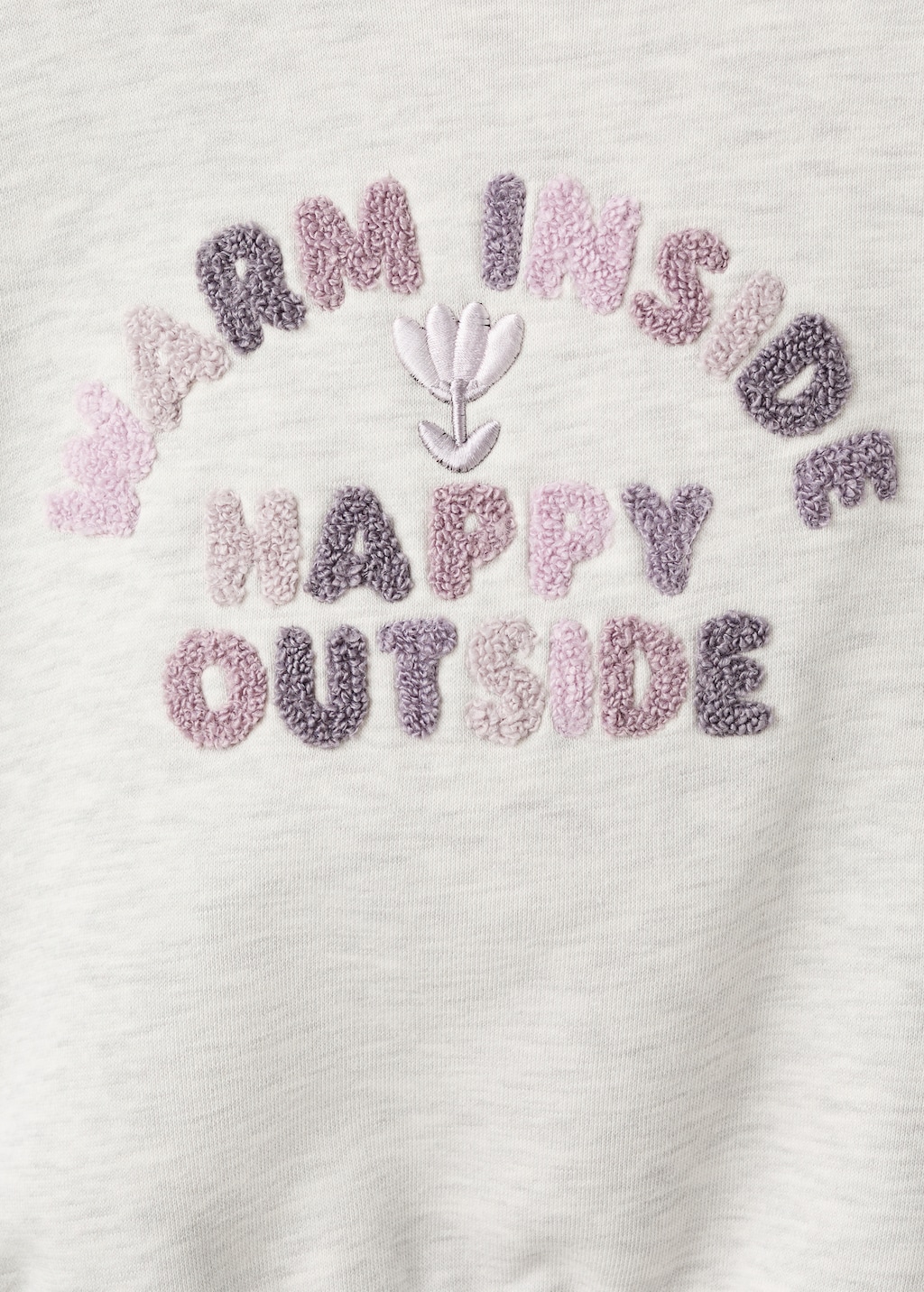 Floral embroidered sweatshirt