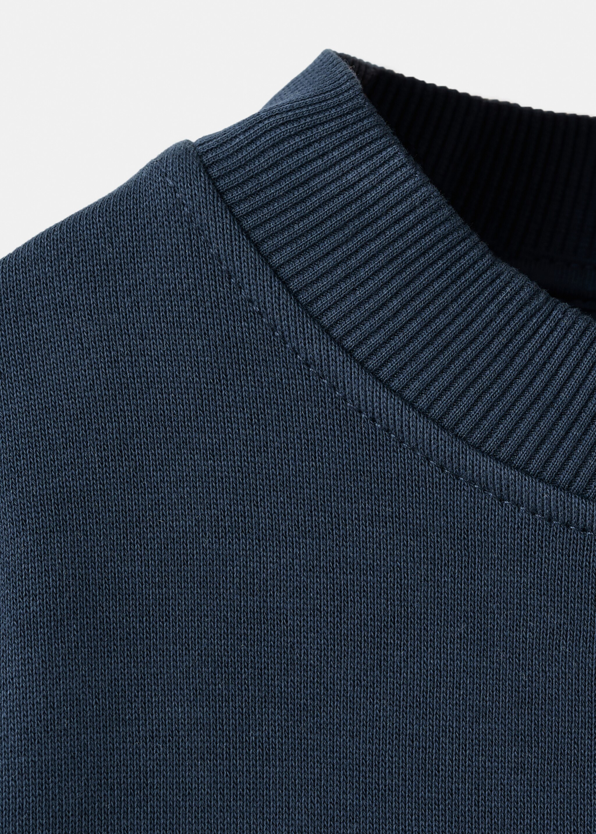 Sweater coton brodé - Détail de l'article 0, Bleu marine. Ref: 17015167-00.