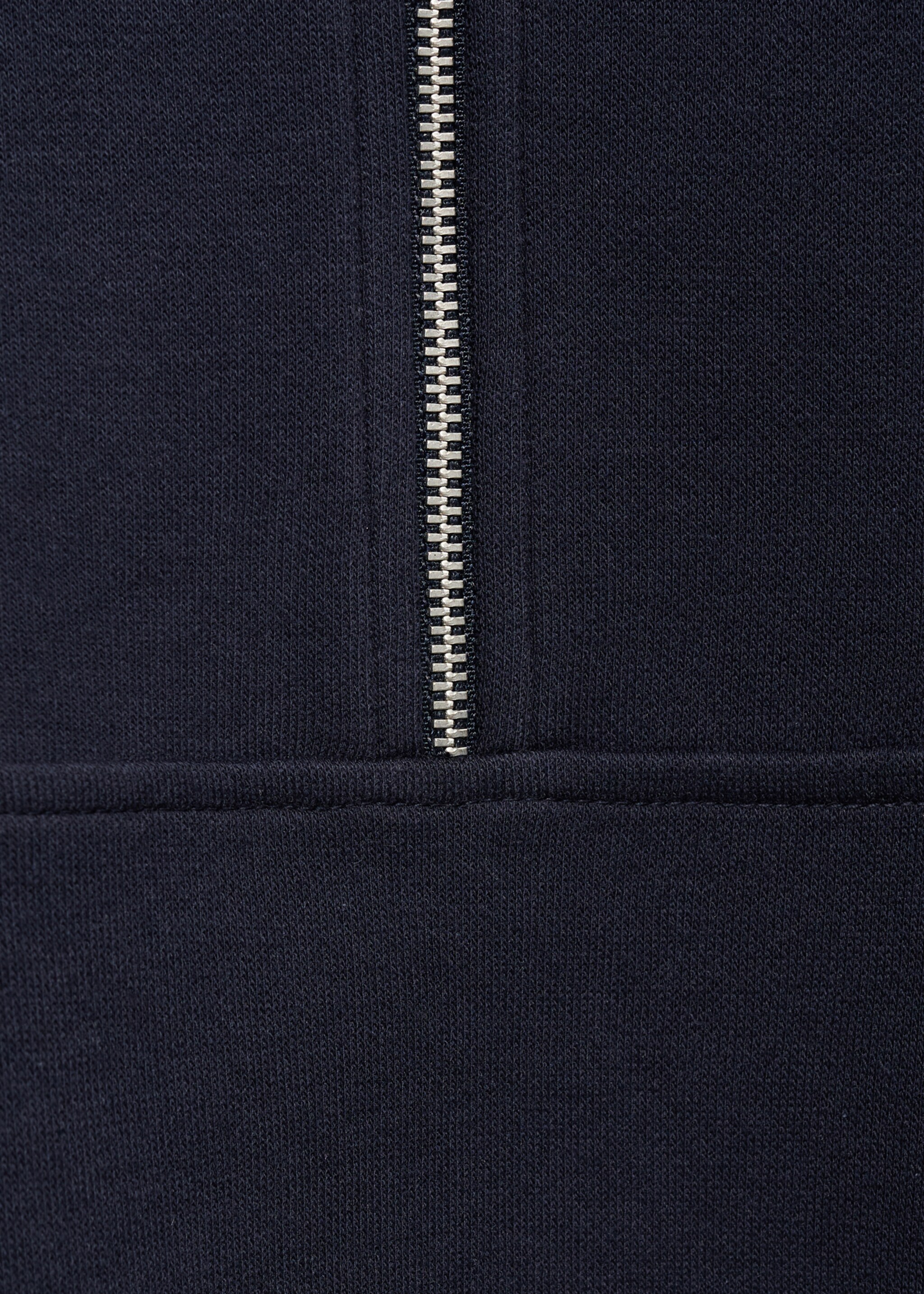 Sweat-shirt col montant zippé - Détail de l'article 0, Bleu marine. Ref: 17015171-00.