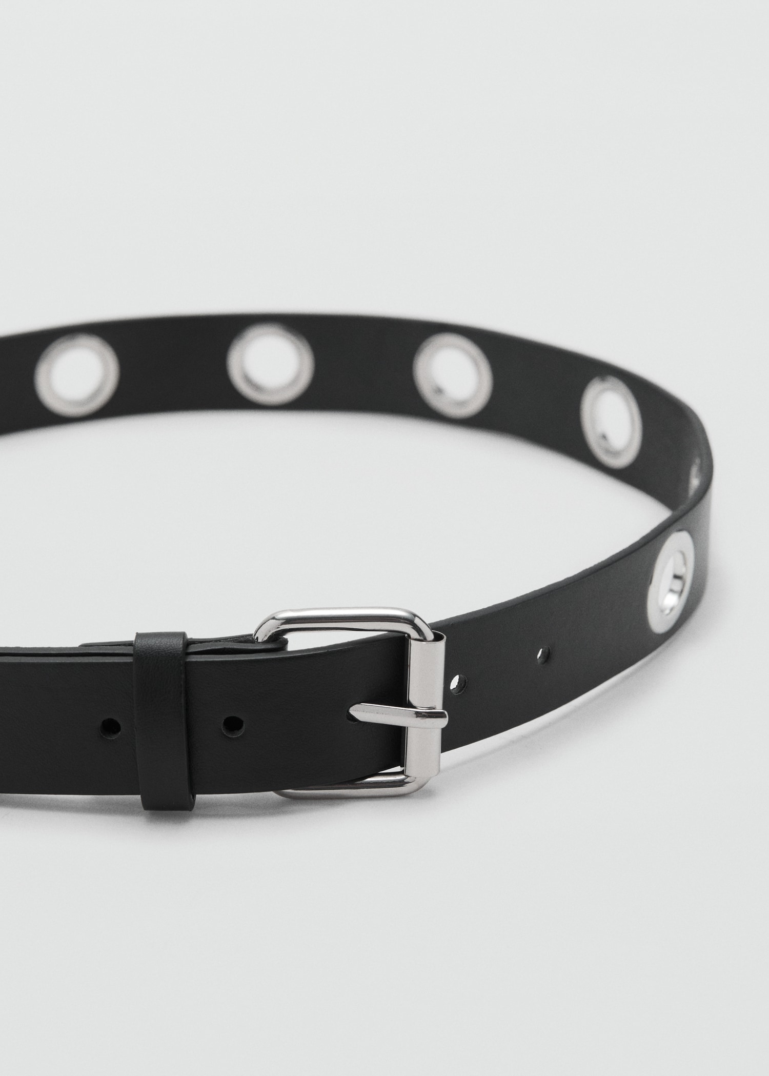 Belt with metal eyelets - Main Image