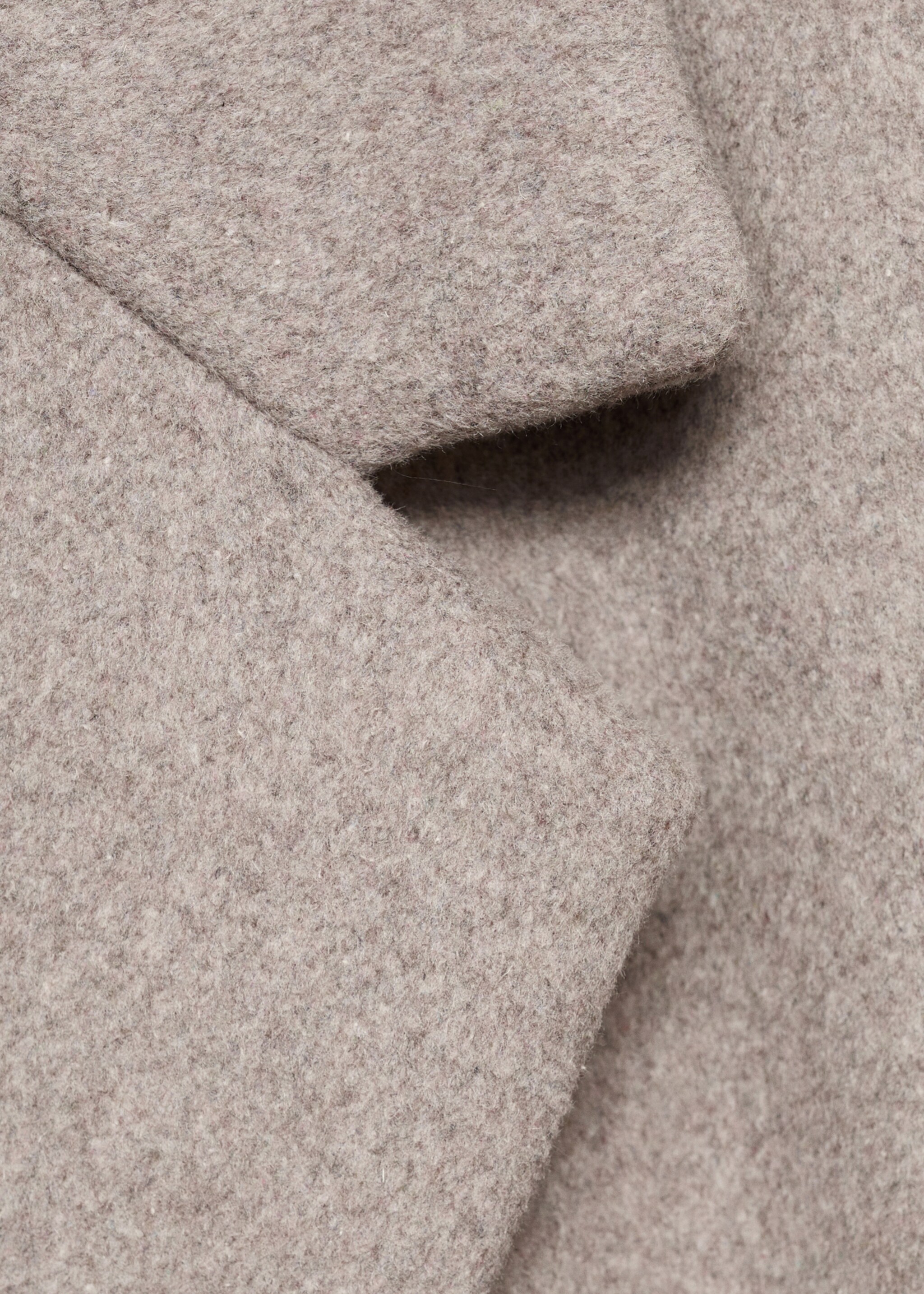 Double-breasted wool coat - Details of the article 0, Medium Brown. Ref: 17015791-00.