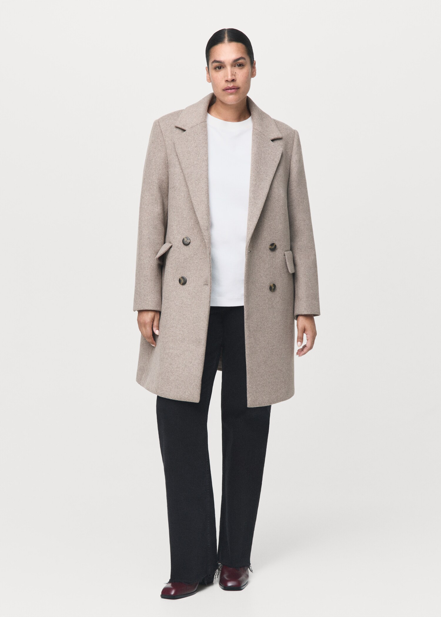 Double-breasted wool coat - Details of the article 3