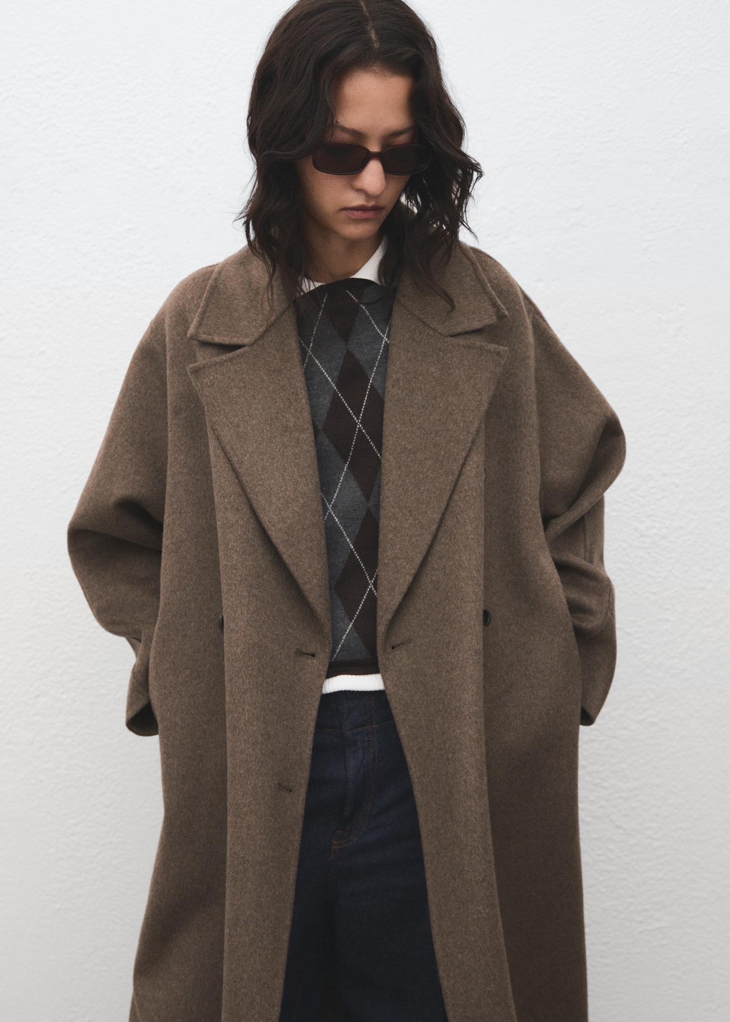 Oversized Wool Coat Manteau Laine Oversize Manteau Long Oversize