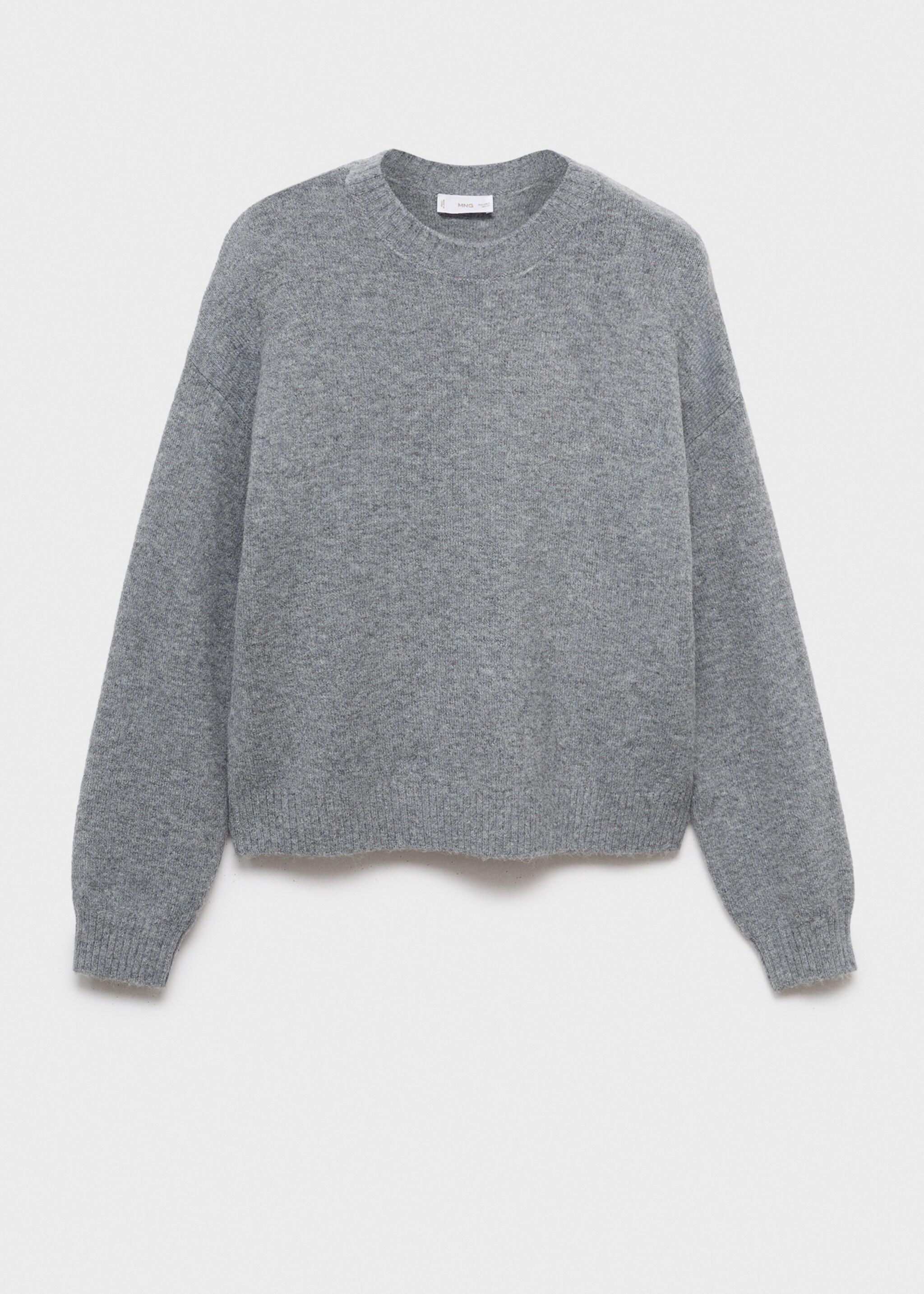 Pull-over maille - Article sans modèle, Gris chiné moyen. Ref: 17015793-00.