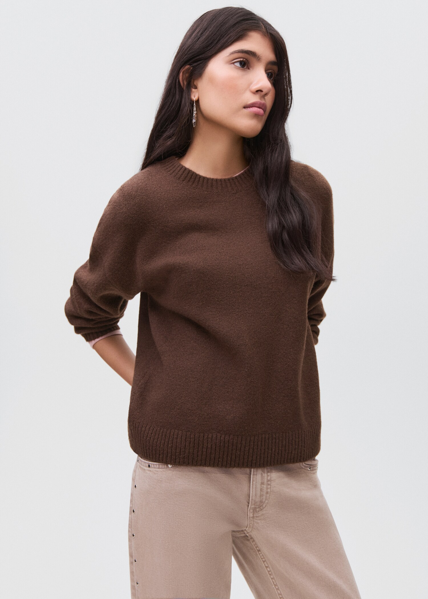 Pull-over maille - Plan moyen
