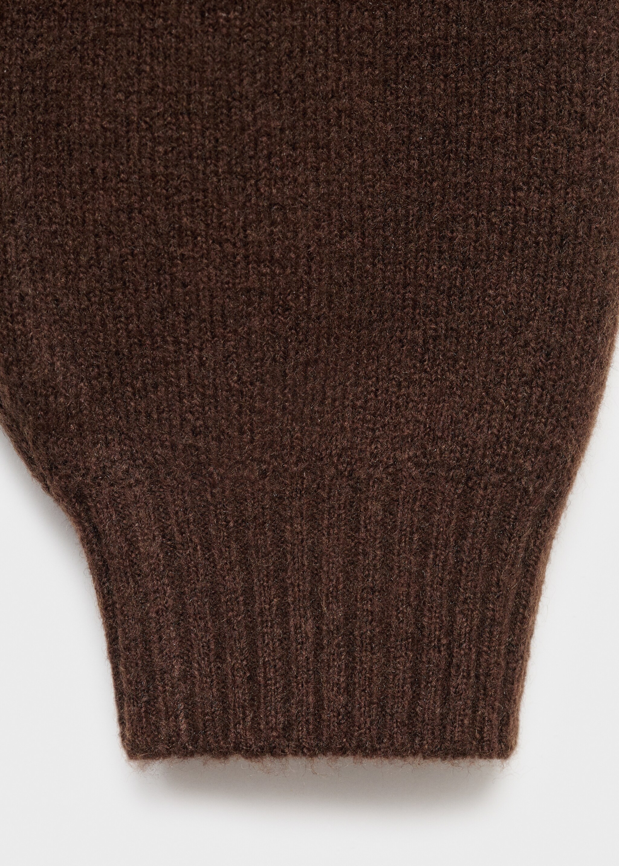 Knit sweater - Details of the article 8, Brown. Ref: 17015795-00.
