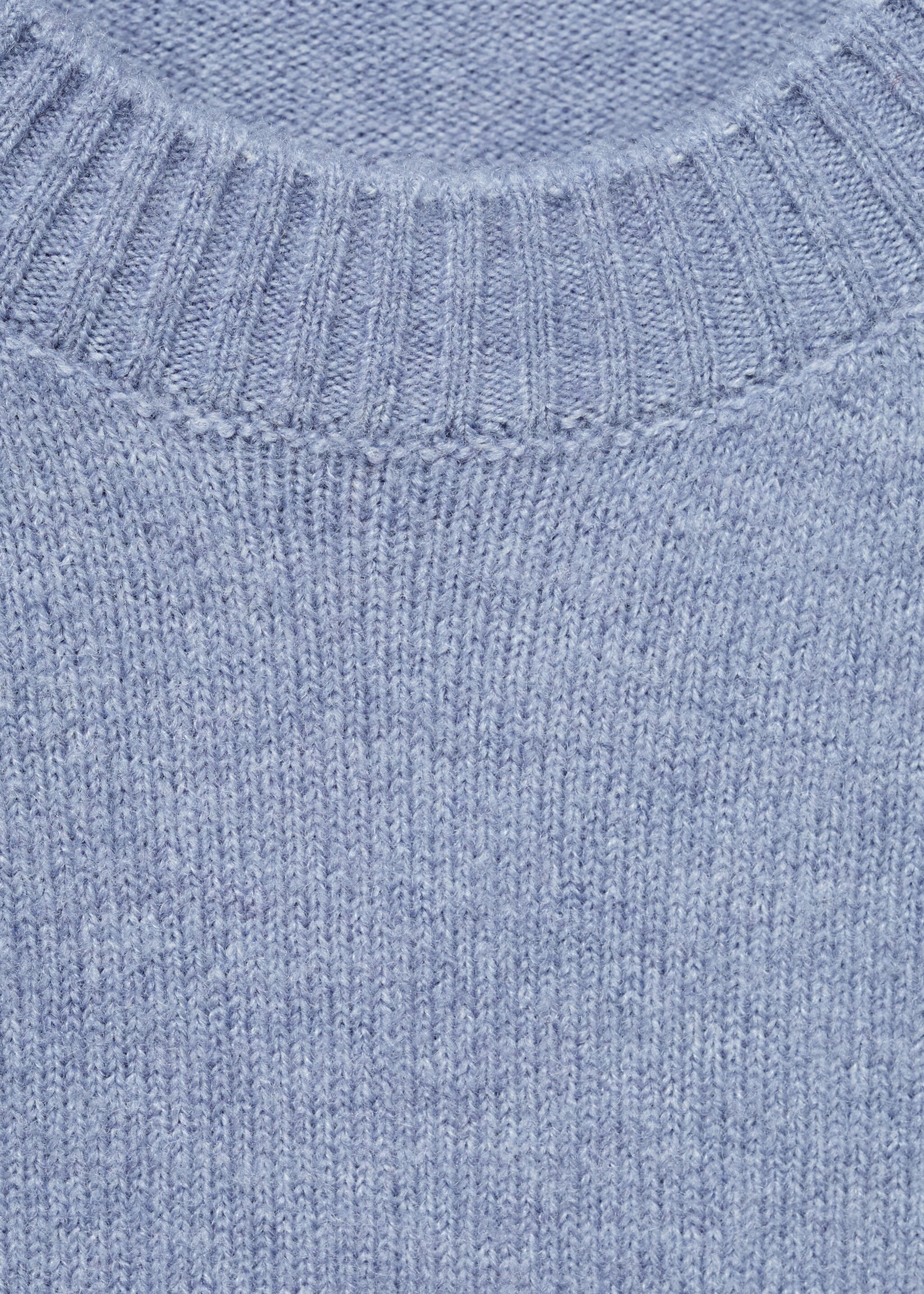 Knit sweater - Details of the article 8, Sky Blue. Ref: 17015796-00.