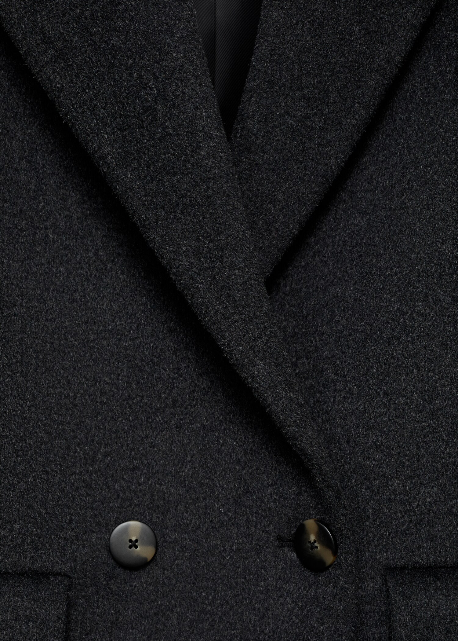 Manteau en laine à double boutonnage - Détail de l'article 0
