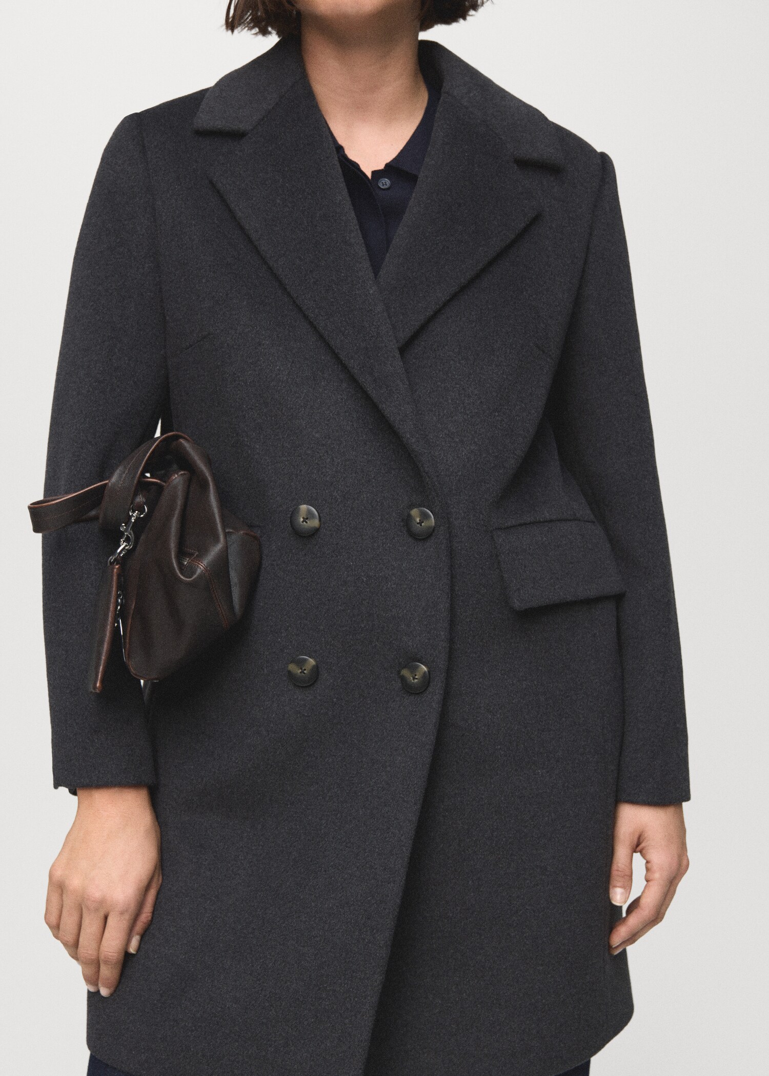Manteau en laine à double boutonnage - Détail de l'article 5