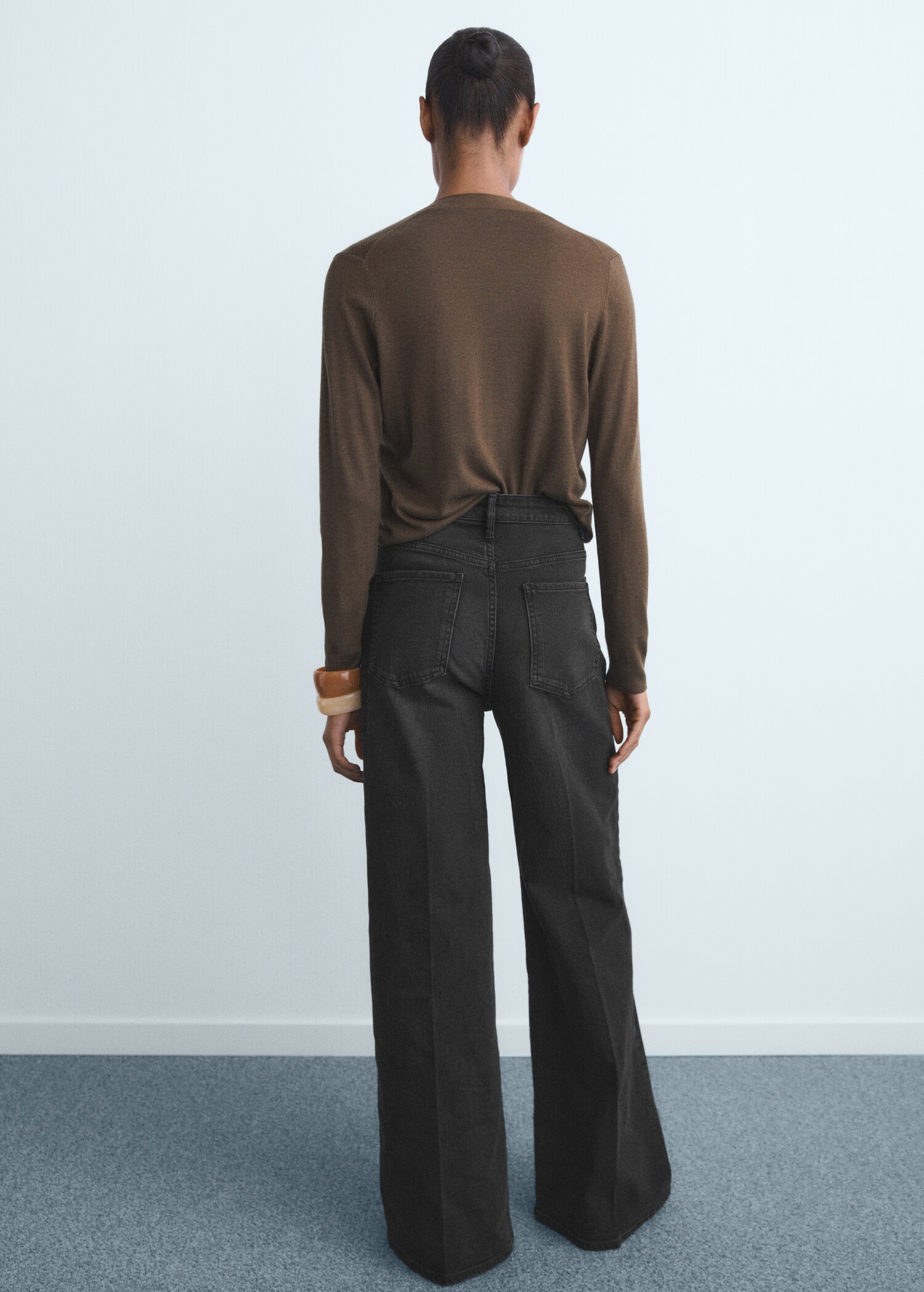 Jean wide leg taille haute - Verso de l’article