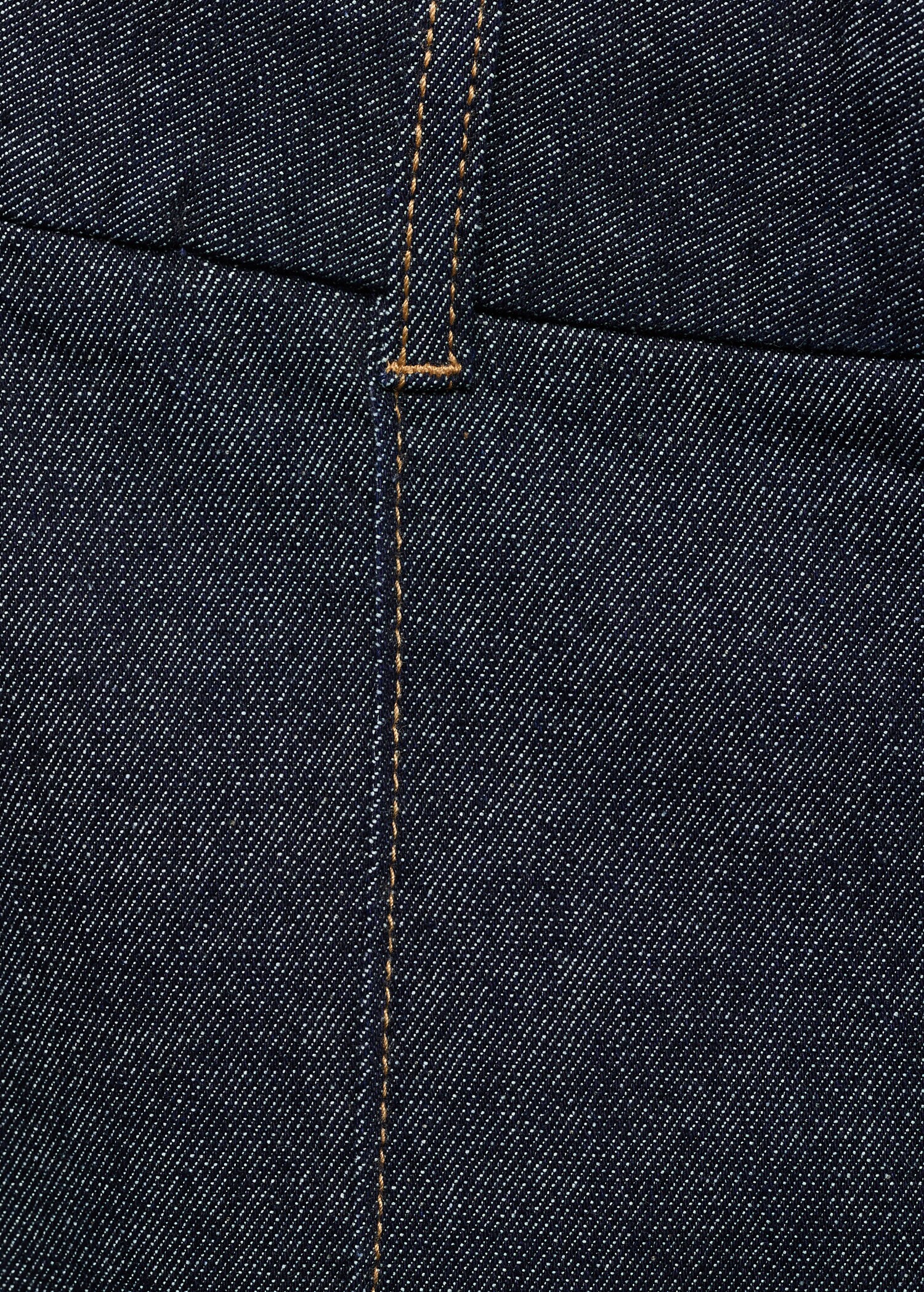 High-waisted culotte jeans with stitching - Details of the article 0