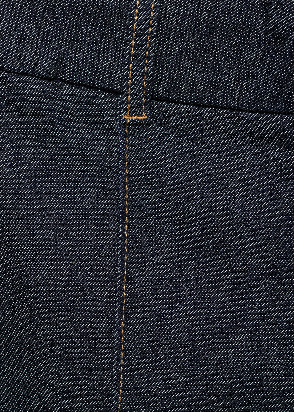 High-waisted culotte jeans with stitching