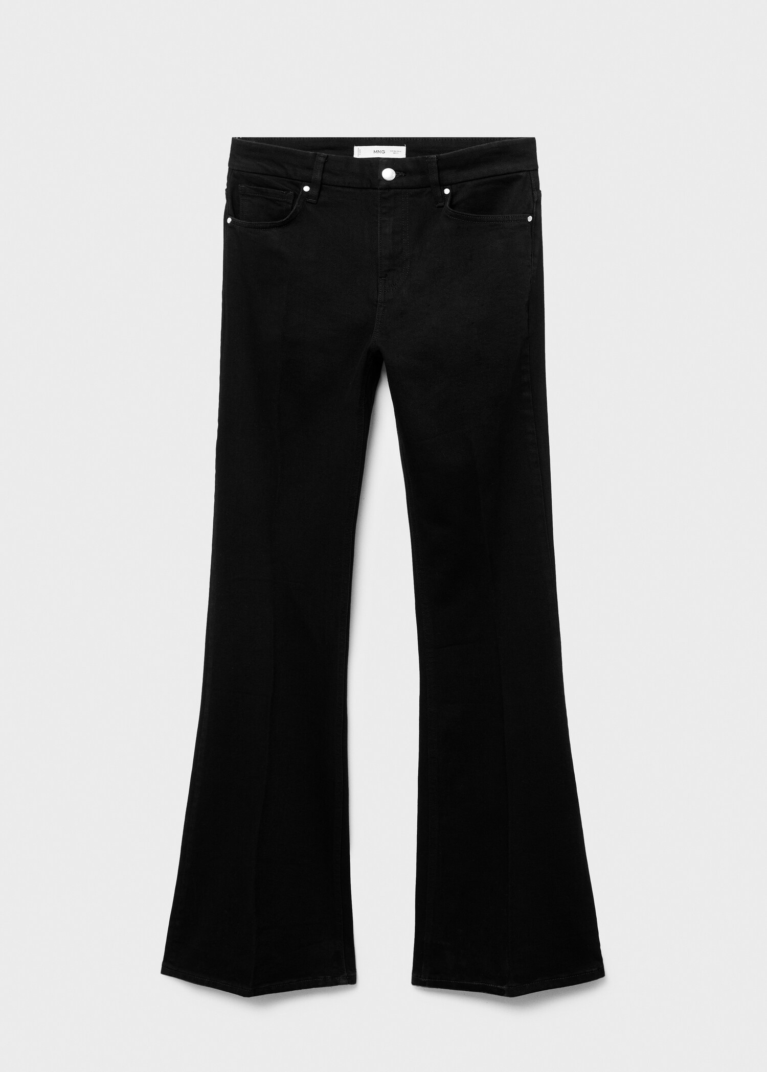 Violet flared high-rise jeans - Article without model