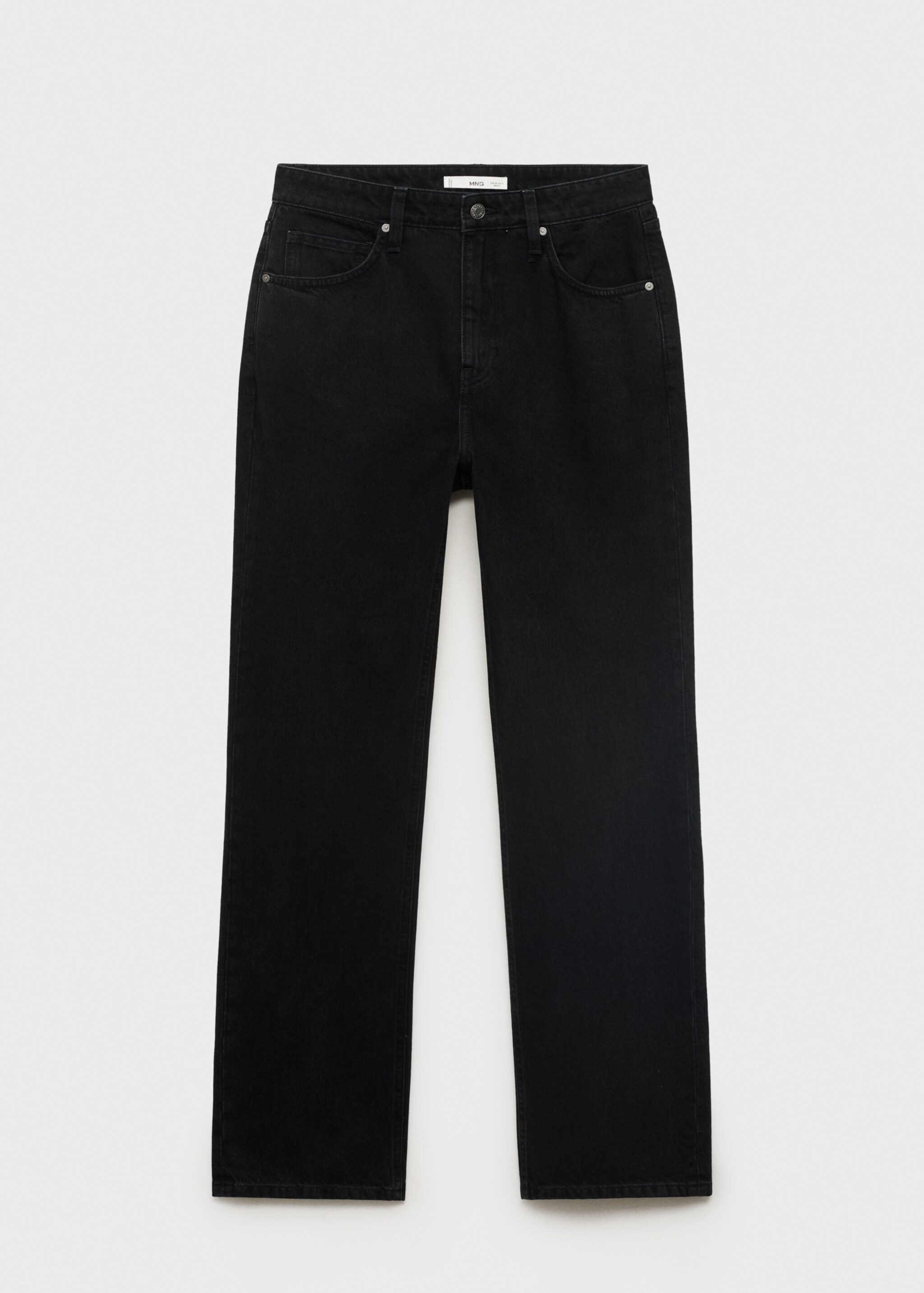 Matilda high-rise straight jeans - Article without model, Black denim. Ref: 17015808-00.