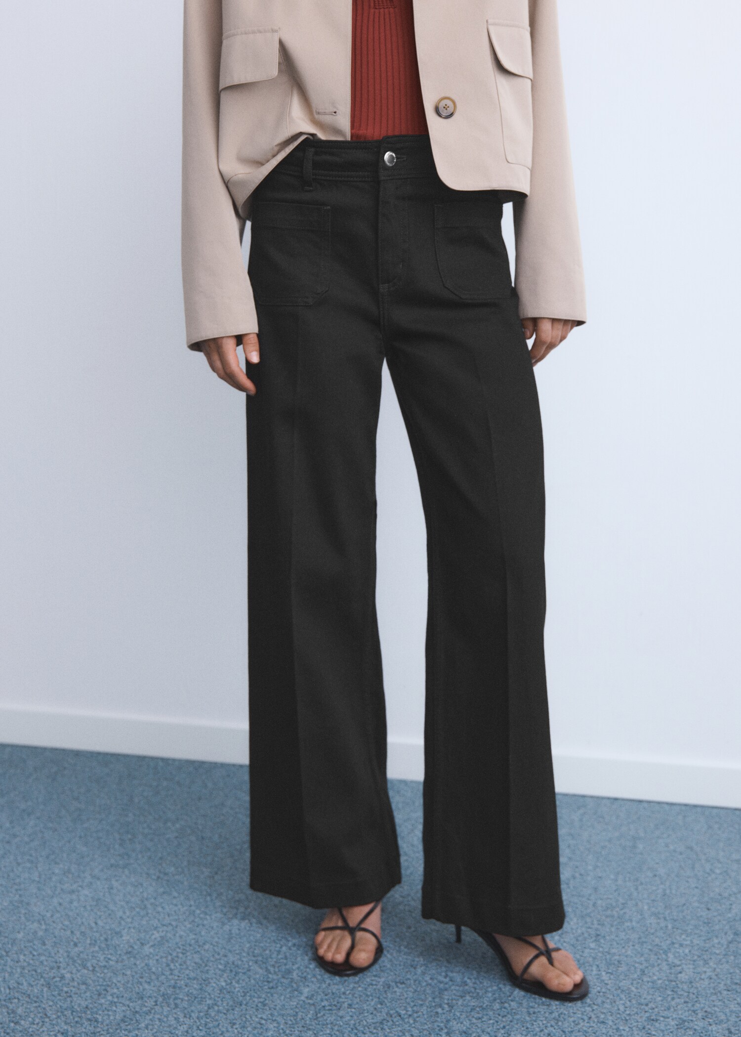 Jean wideleg poches - Plan moyen