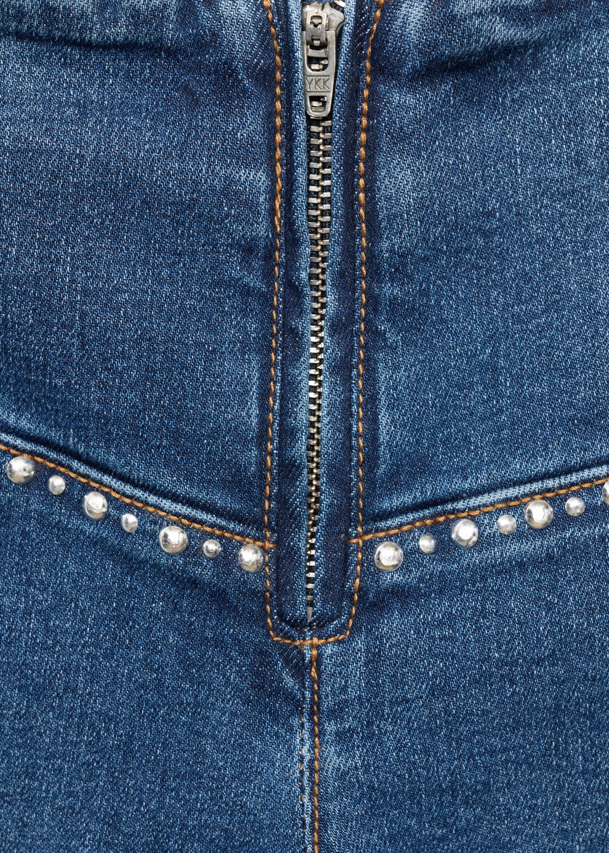 Jean wideleg clouté - Détail de l'article 0, Bleu foncé. Ref: 17015811-00.
