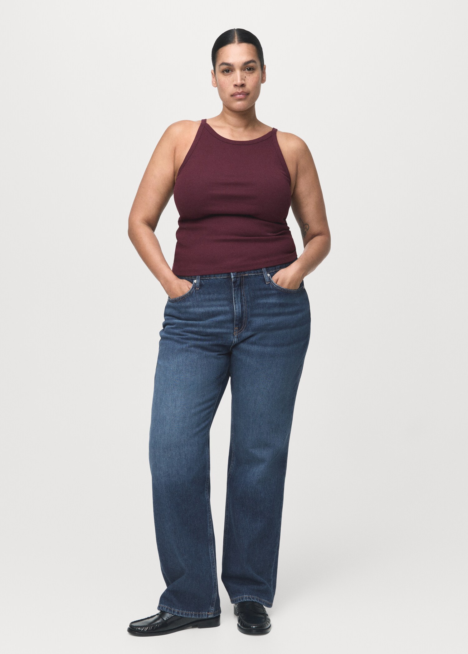 Matilda high-rise straight jeans - Details of the article 3